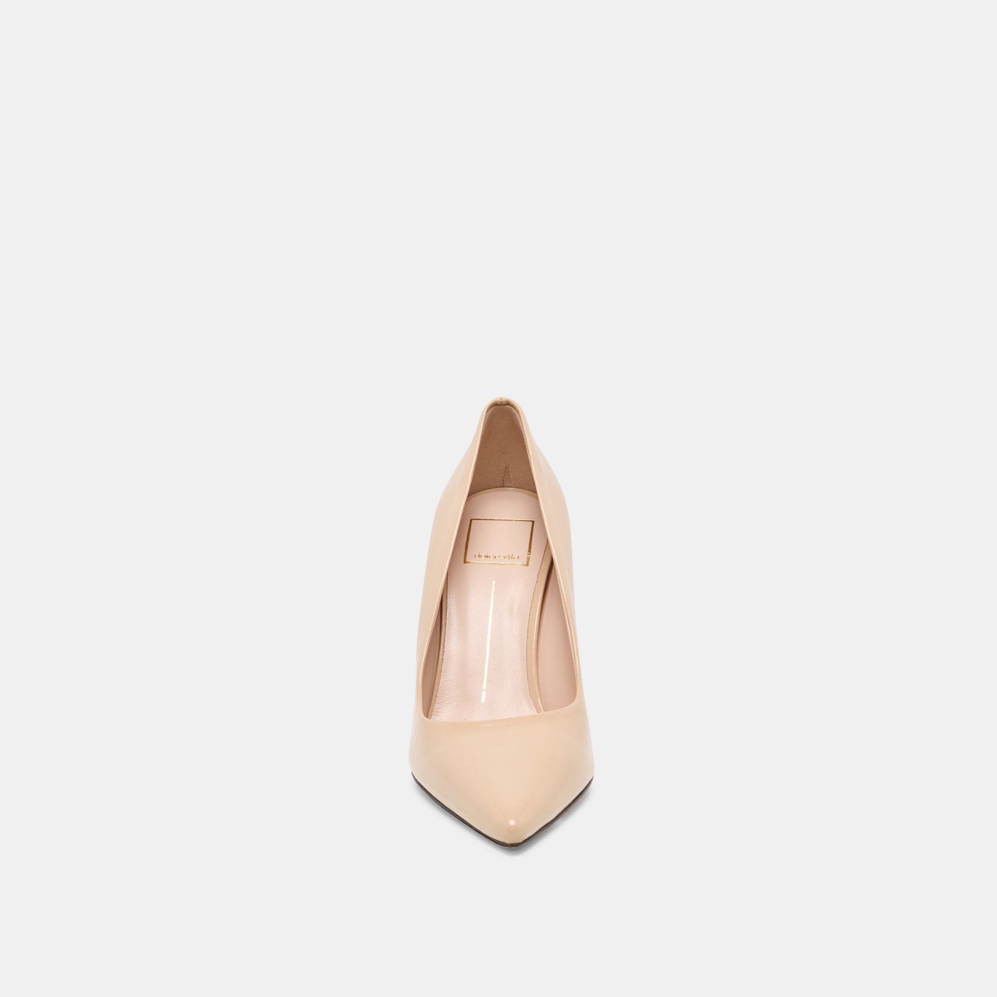 LANKY Tan Leather Closed-Toe Pump Stiletto Heels