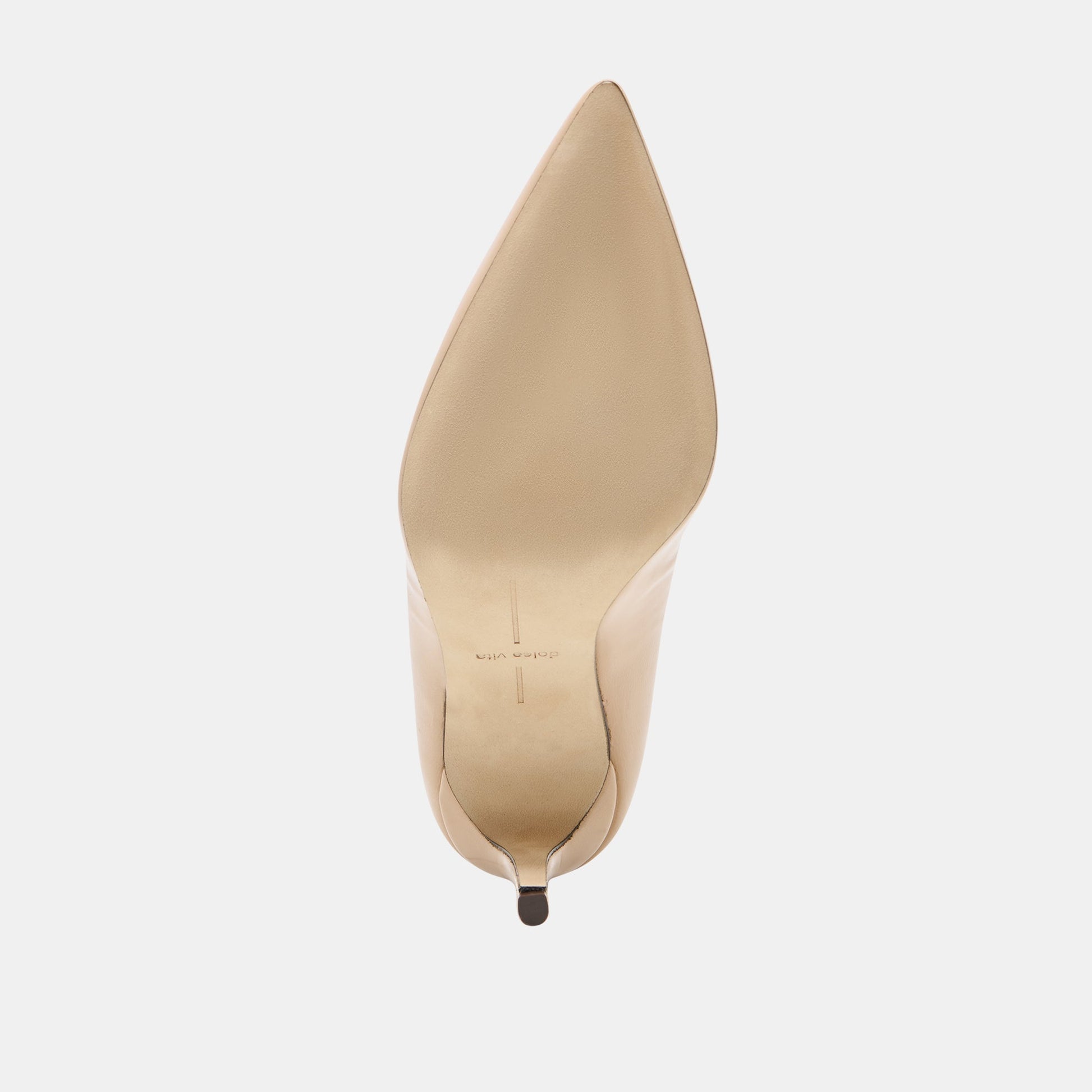LANKY Tan Leather Closed-Toe Pump Stiletto Heels