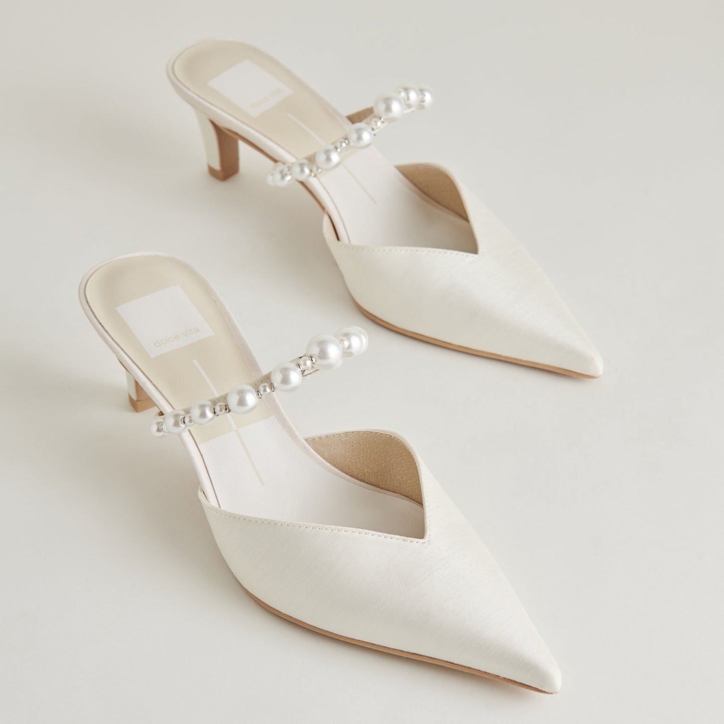 Kanika Pearl Mid Vanilla Pearl Heels