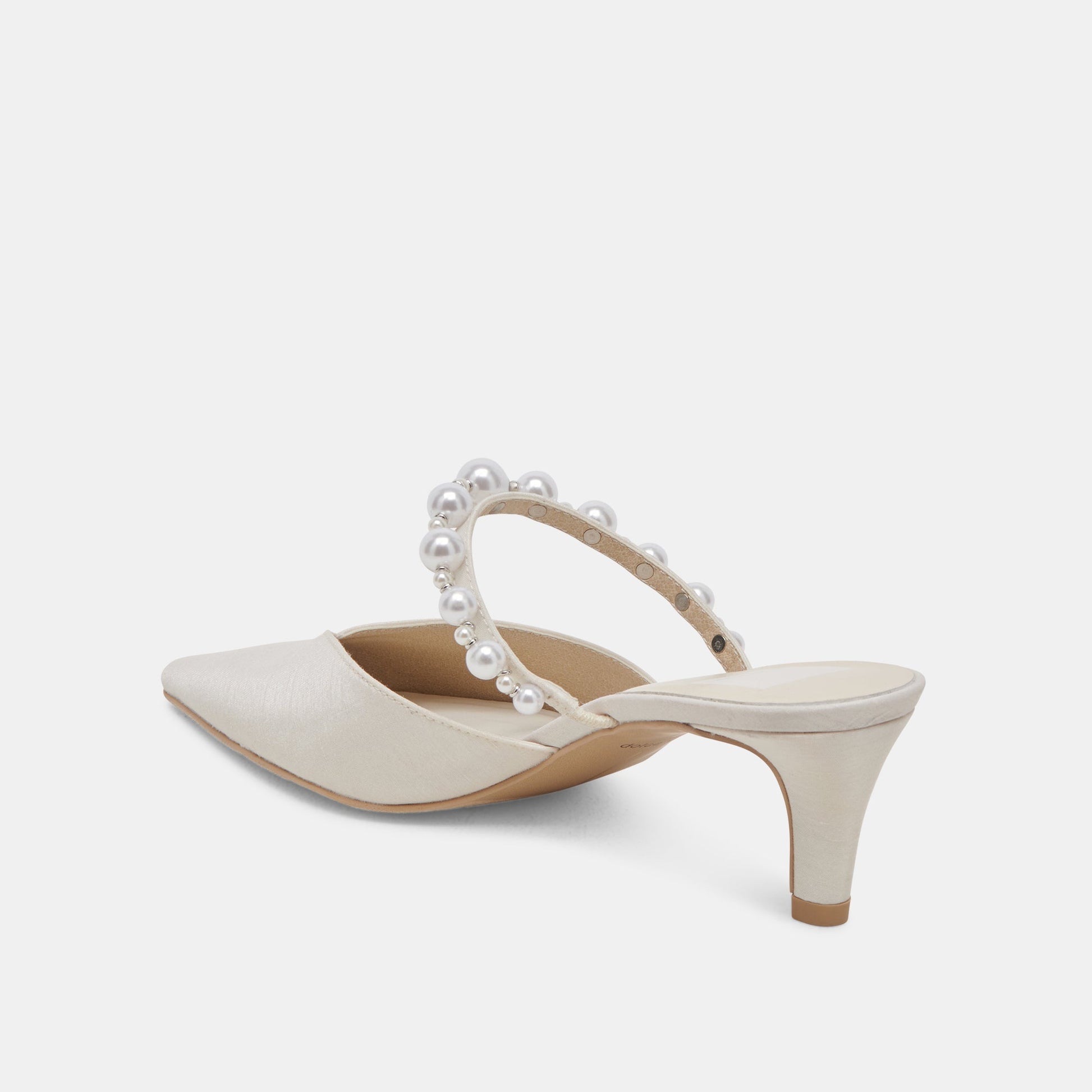 Kanika Pearl Mid Vanilla Pearl Heels