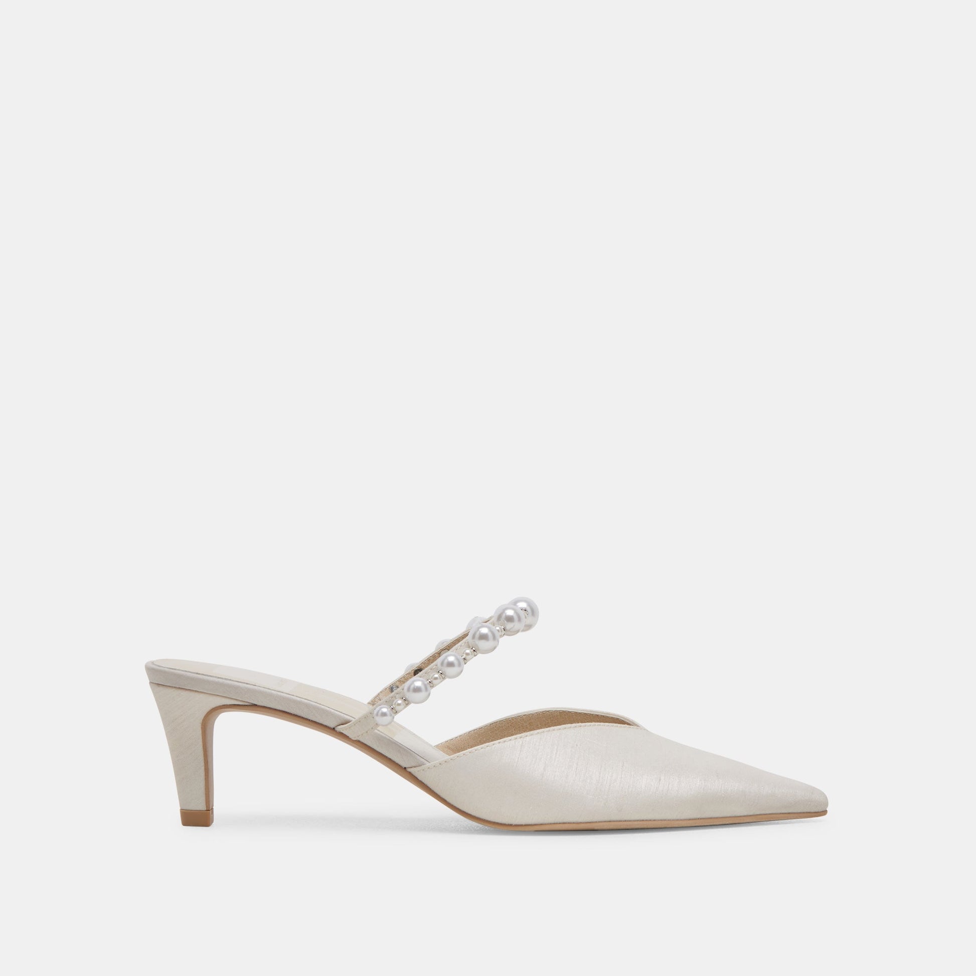 Kanika Pearl Mid Vanilla Pearl Heels