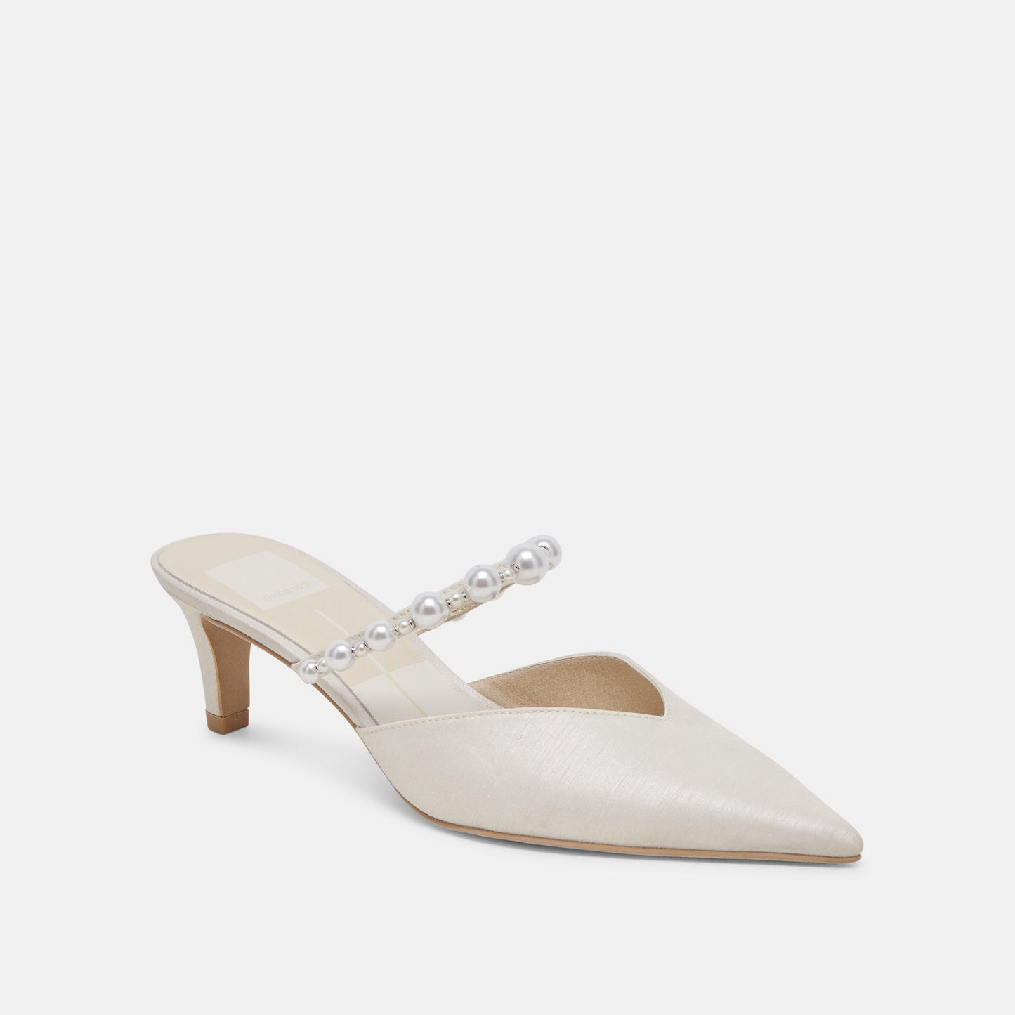 Kanika Pearl Mid Vanilla Pearl Heels