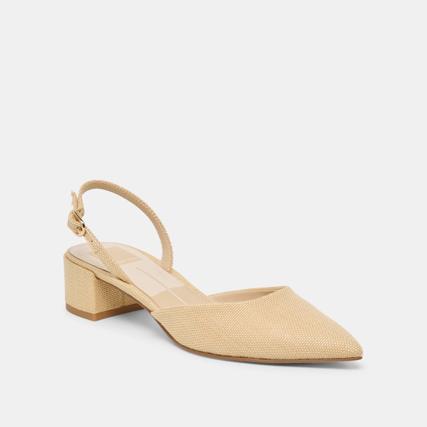 Carel Light Natural Raffia Heels
