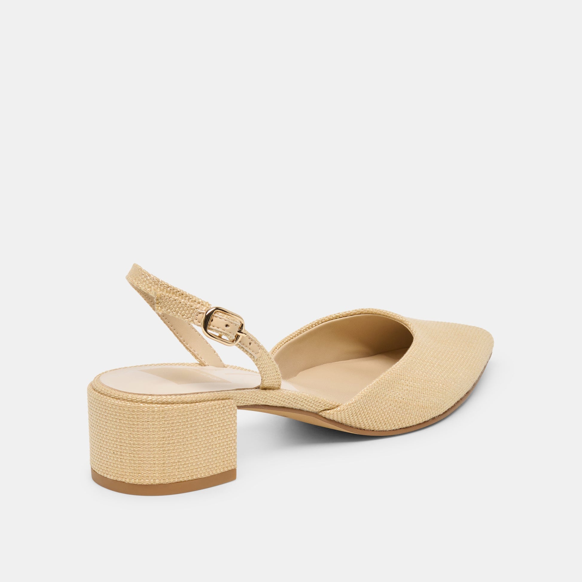 Carel Light Natural Raffia Heels