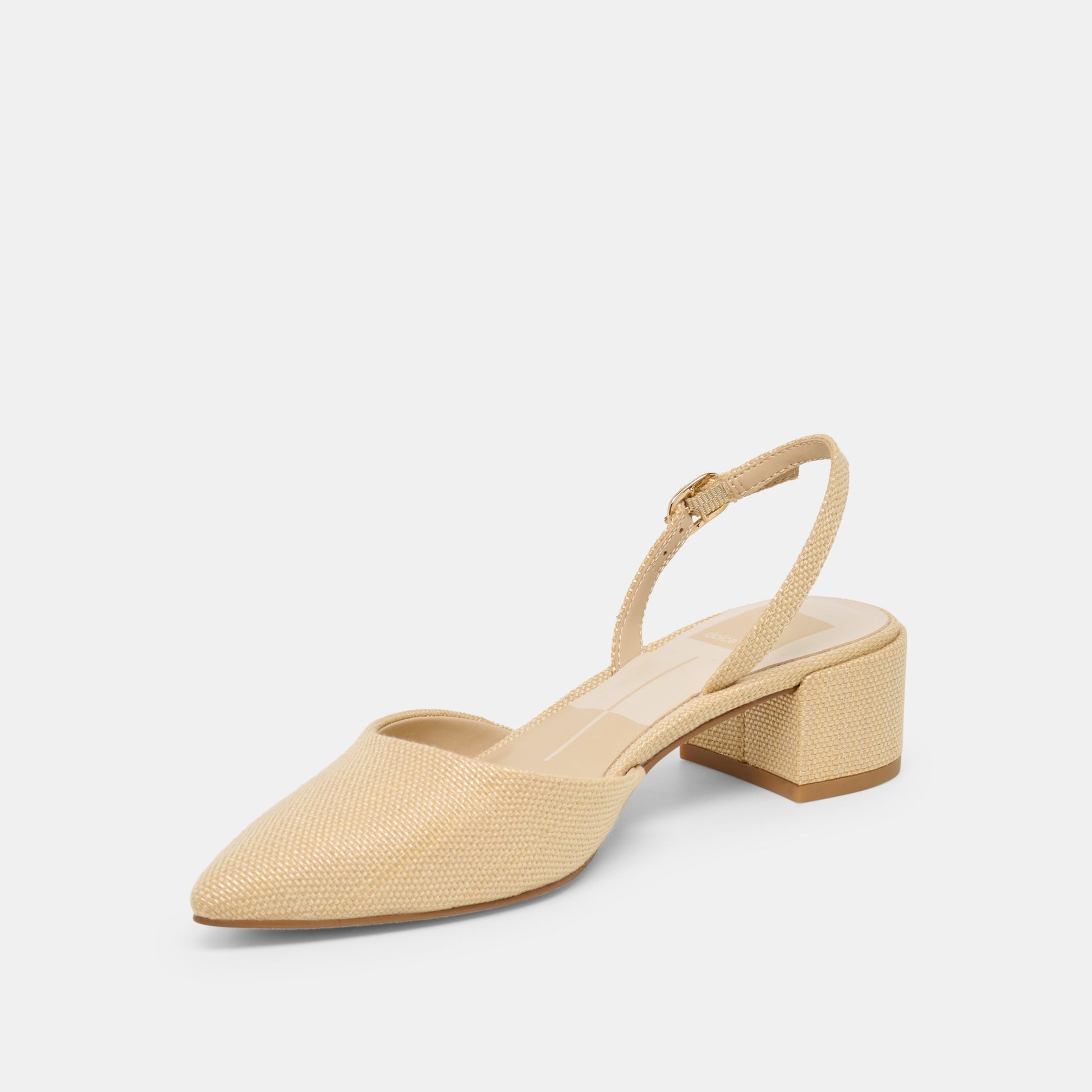 Carel Light Natural Raffia Heels