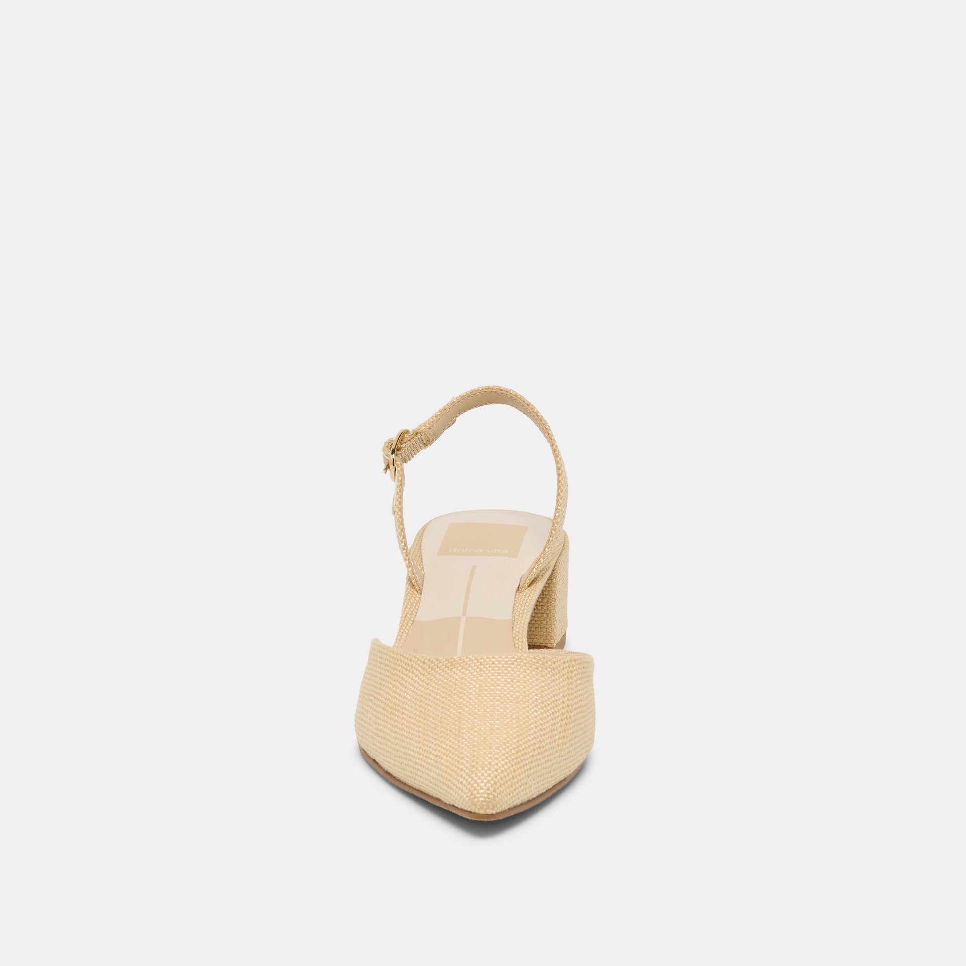 Carel Light Natural Raffia Heels