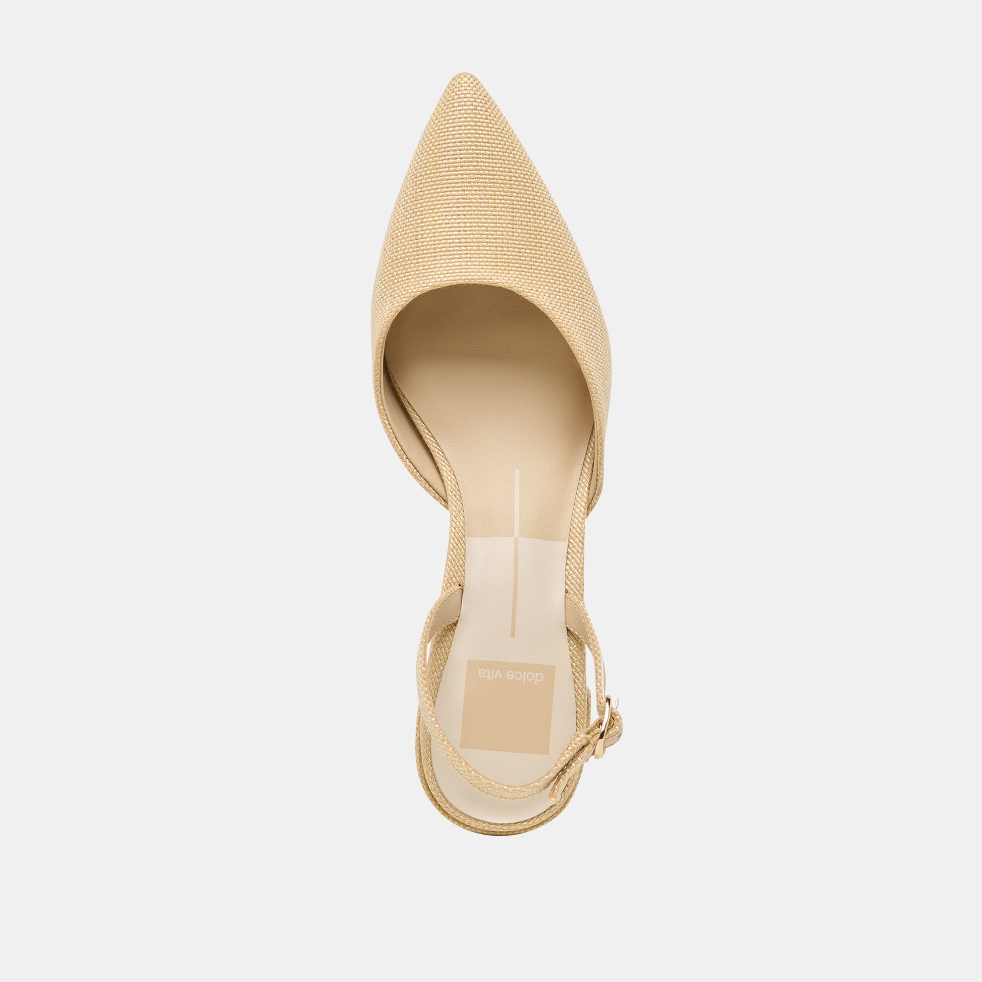 Carel Light Natural Raffia Heels