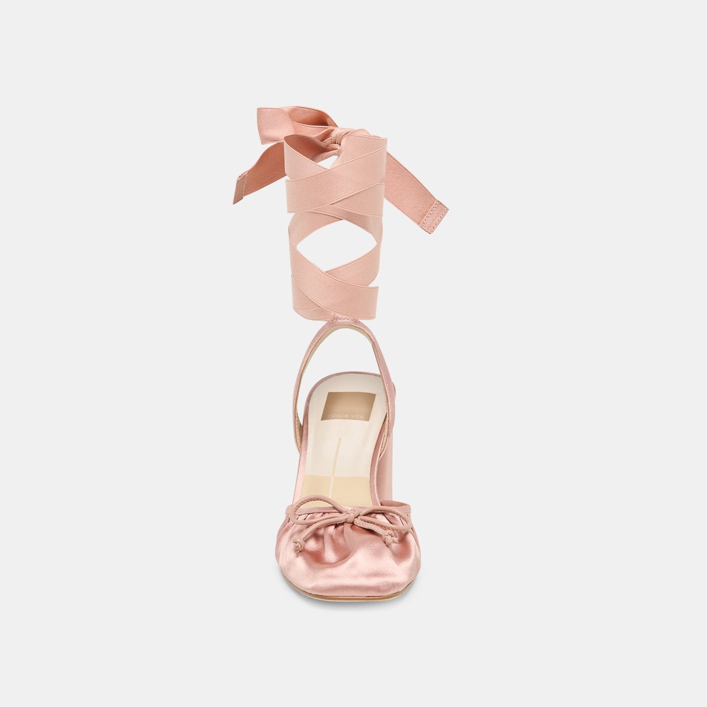 Tisha Lt Blush Satin Heels