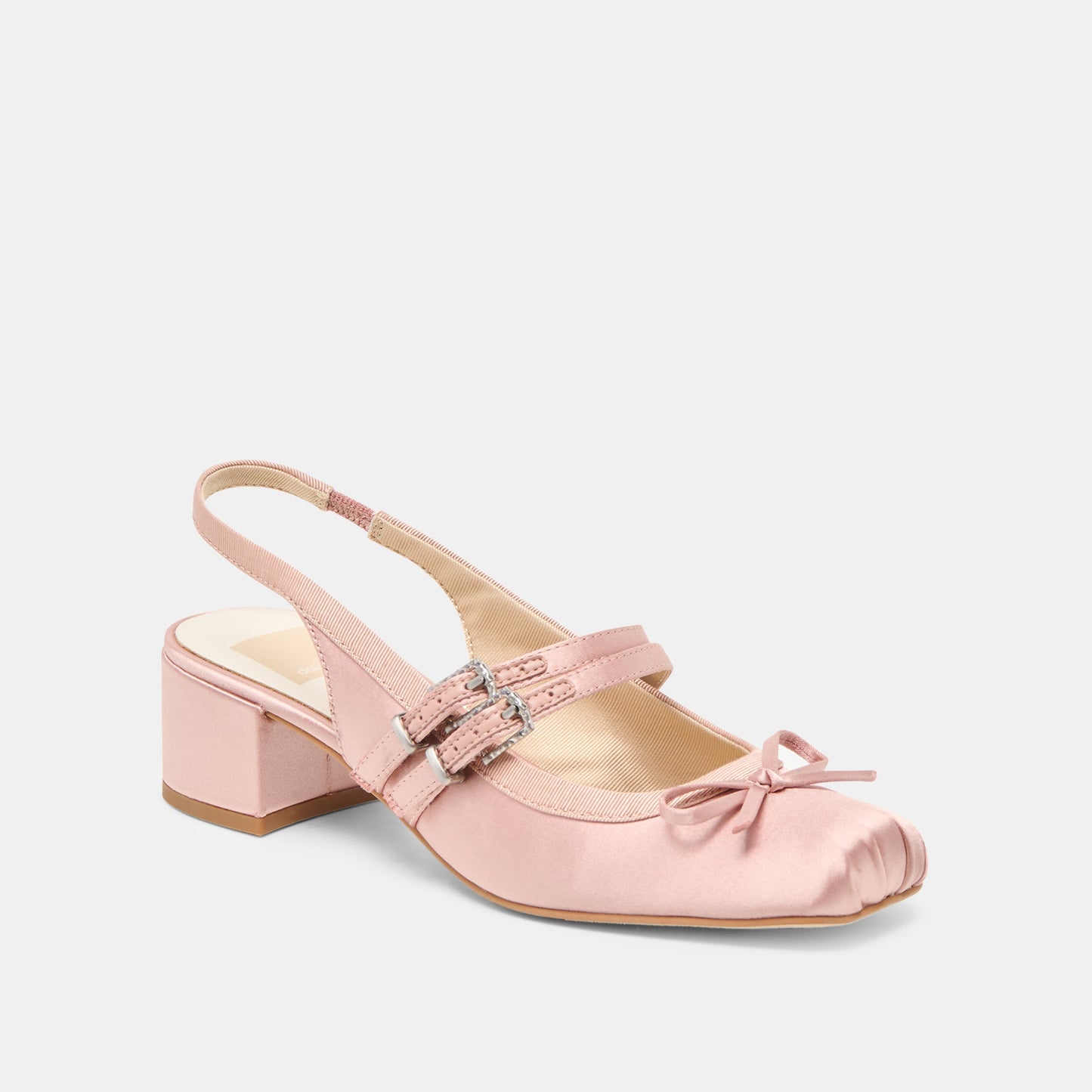 Loris Blush Satin Heels