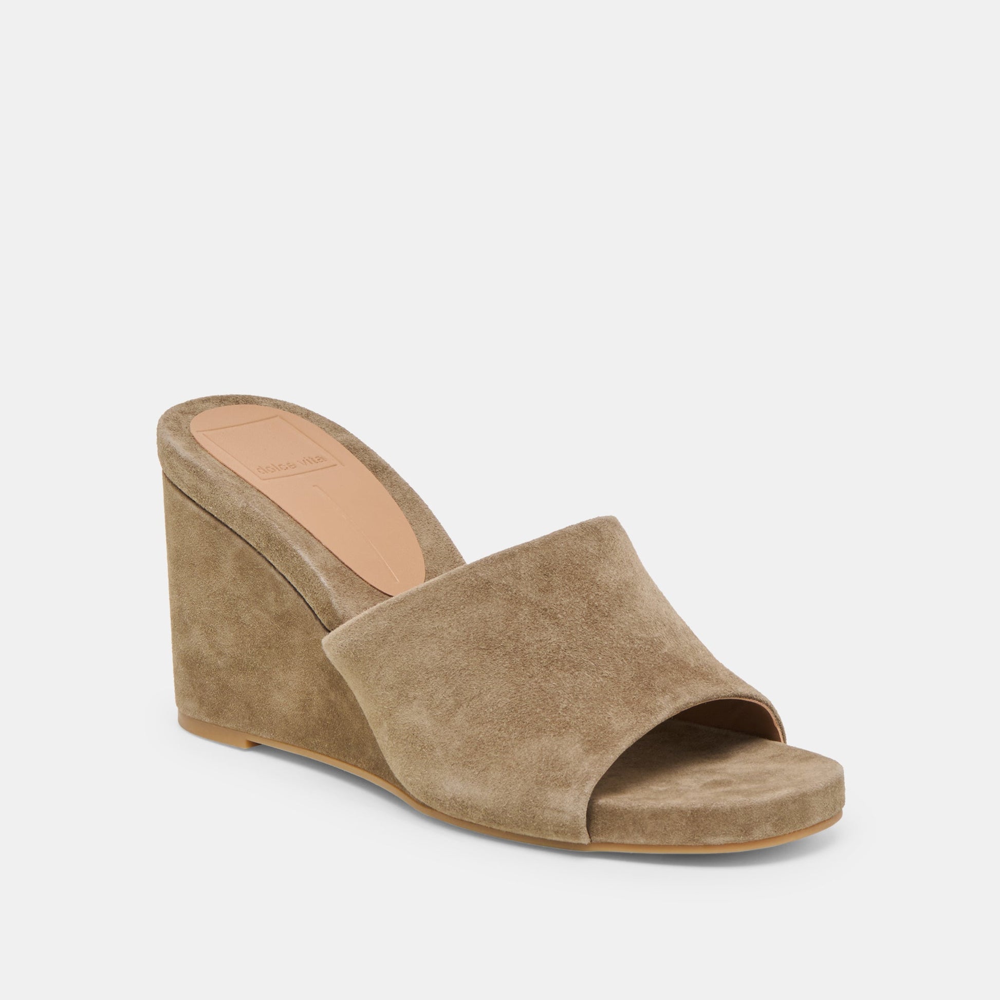 Holta Olive Suede Wedges