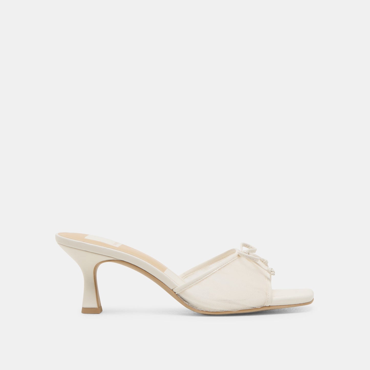 Galen White Tulle Heels