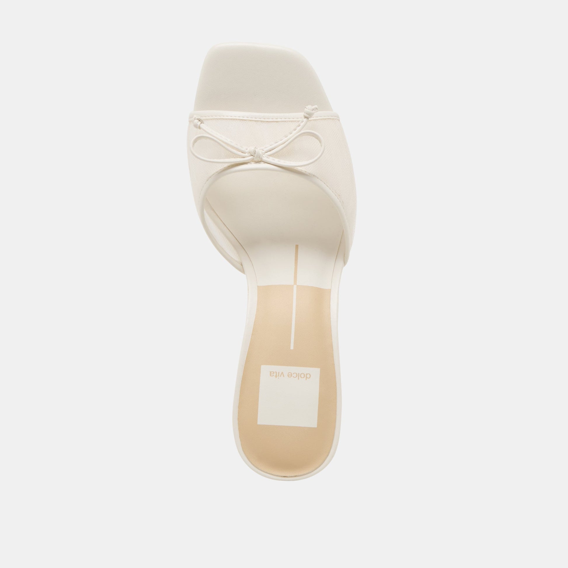Galen White Tulle Heels