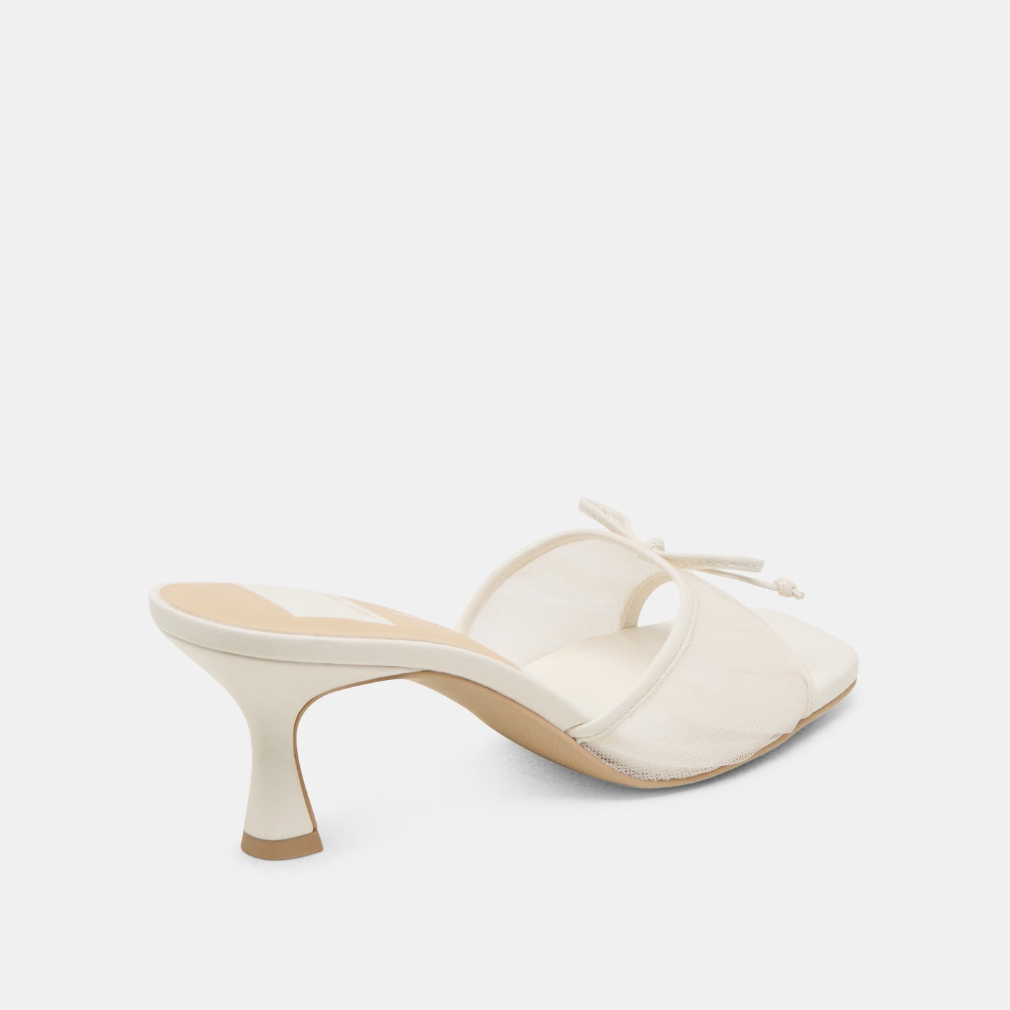 Galen White Tulle Heels
