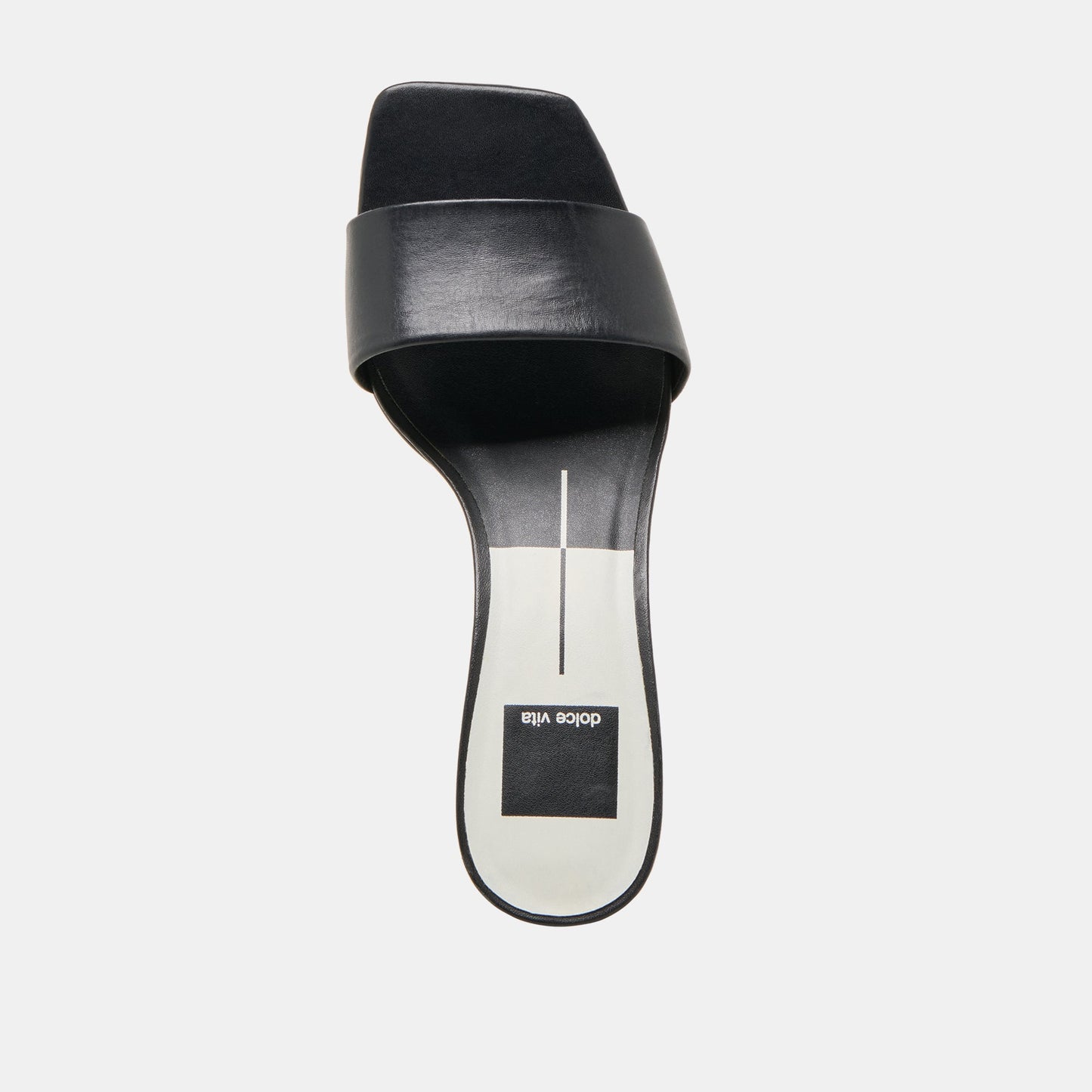 Rexa Wide Black Leather Heels