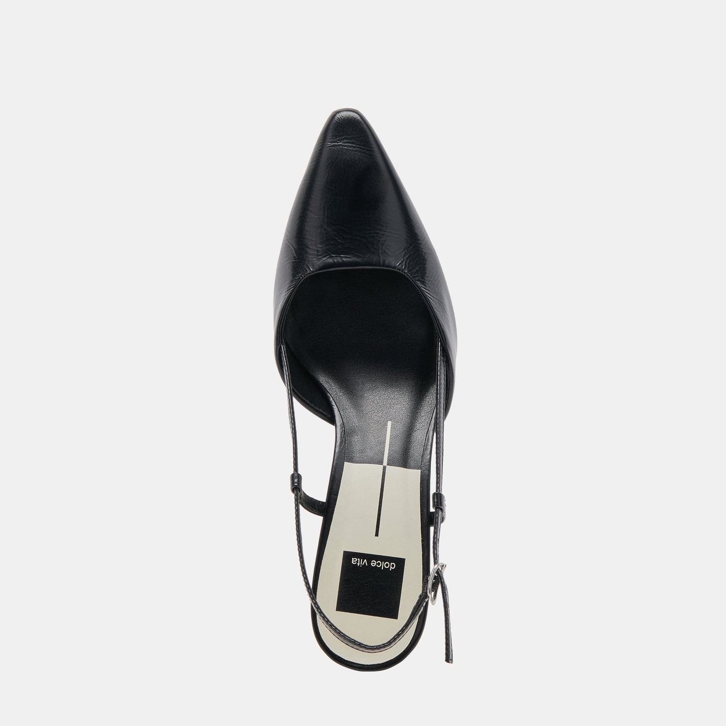 ODELA HEELS MIDNIGHT CRINKLE PATENT
 – Dolce Vita