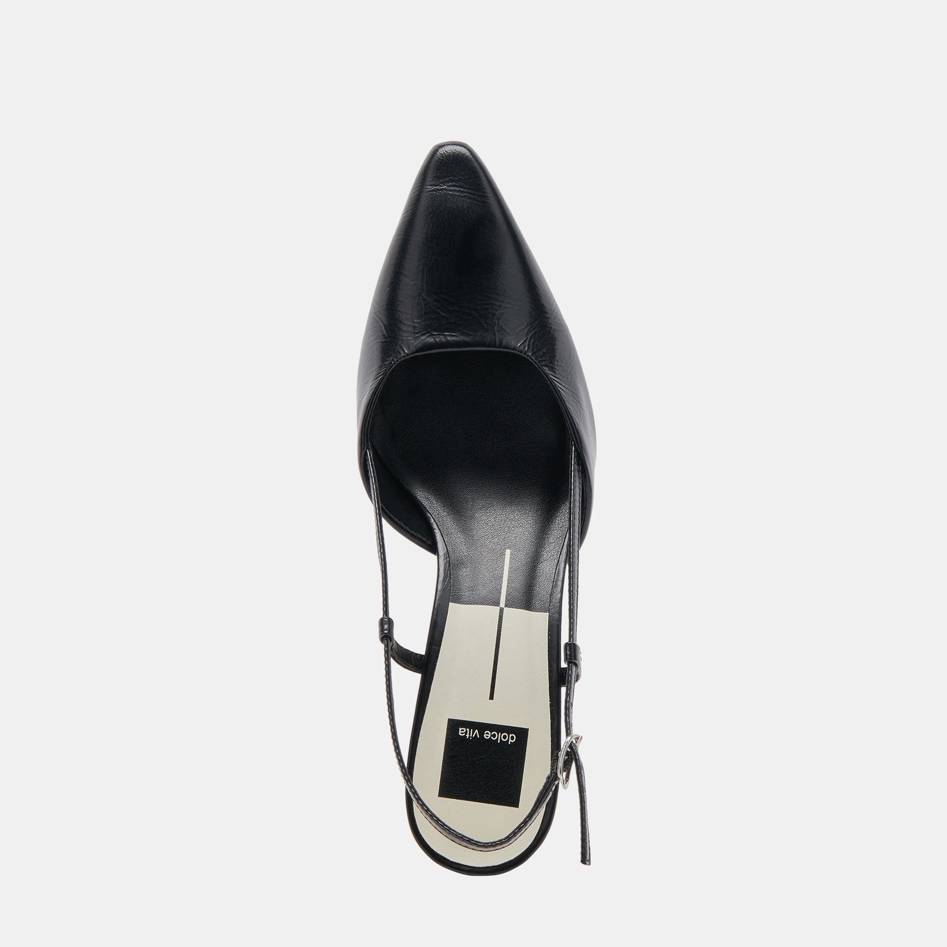 ODELA HEELS MIDNIGHT CRINKLE PATENT
 – Dolce Vita