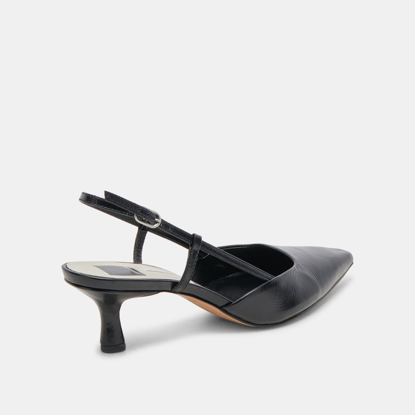 ODELA HEELS MIDNIGHT CRINKLE PATENT
 – Dolce Vita