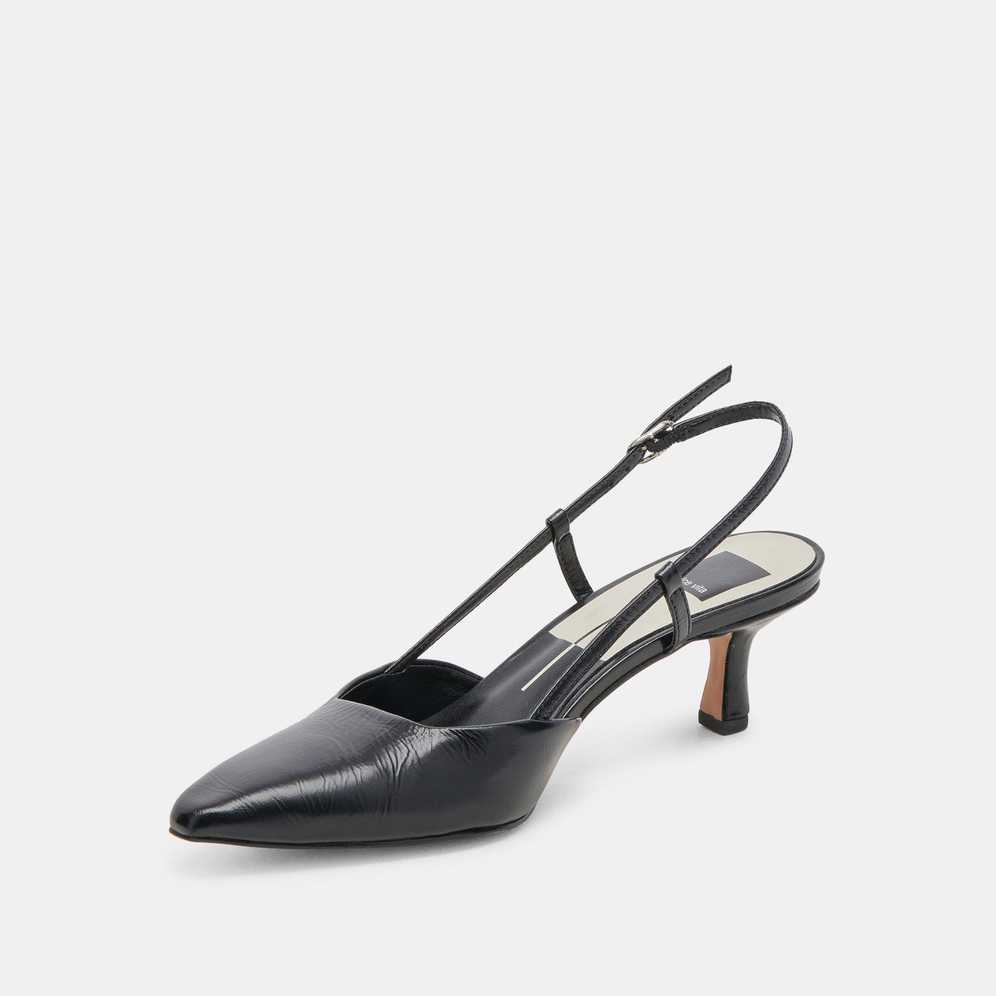 ODELA HEELS MIDNIGHT CRINKLE PATENT
 – Dolce Vita