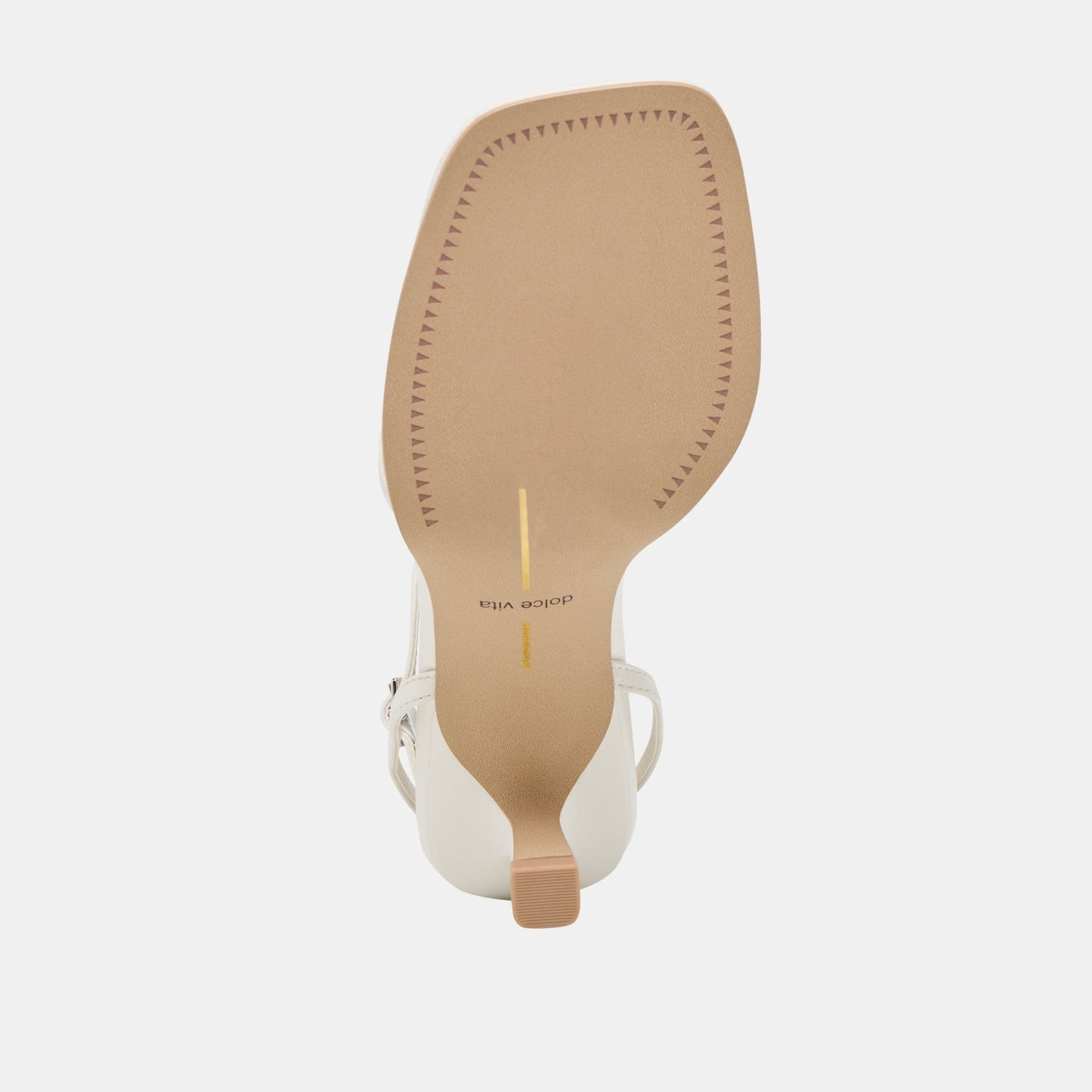 Manji True White Leather Heels