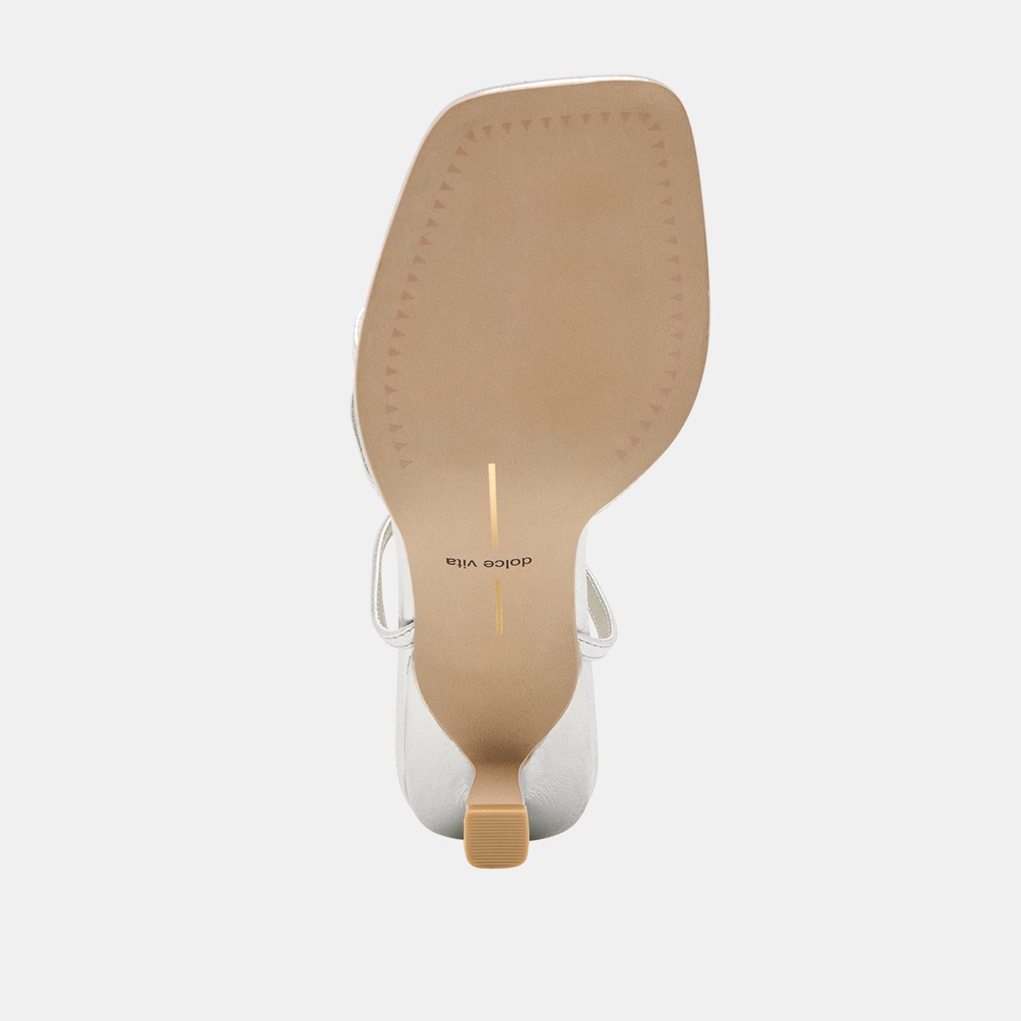Manji Silver Metallic Leather Heels