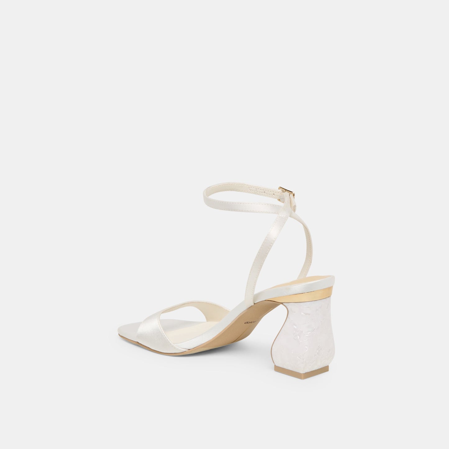 Tilda True White Satin Heels