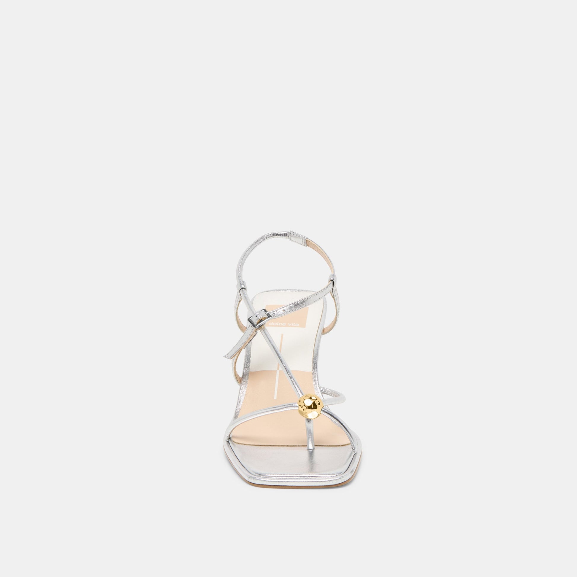 Mylee Silver Distressed Leather Heels