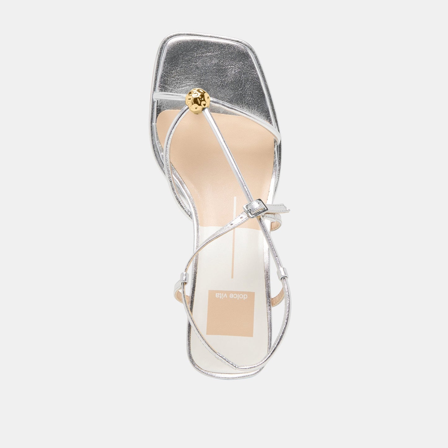 Mylee Silver Distressed Leather Heels