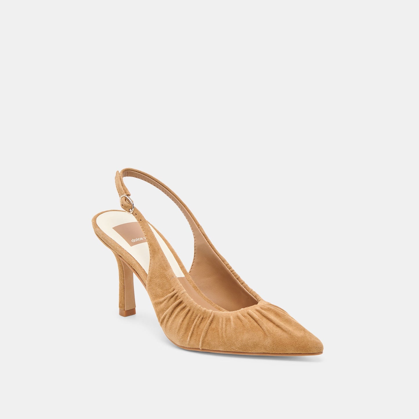 Keira Lt Brown Suede Heels