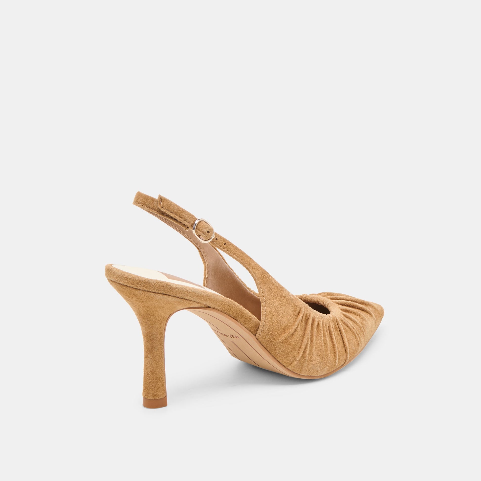 Keira Lt Brown Suede Heels