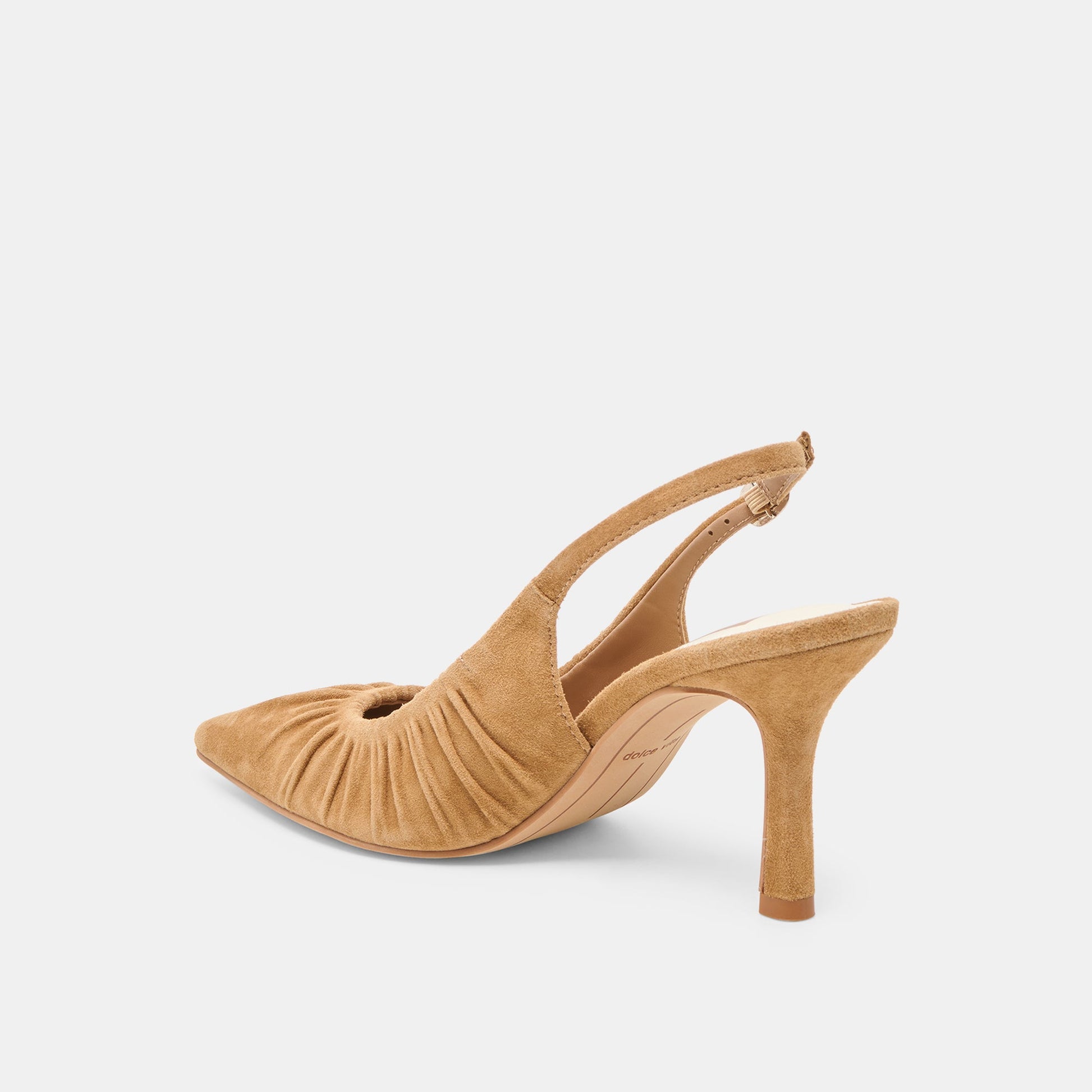 Keira Lt Brown Suede Heels