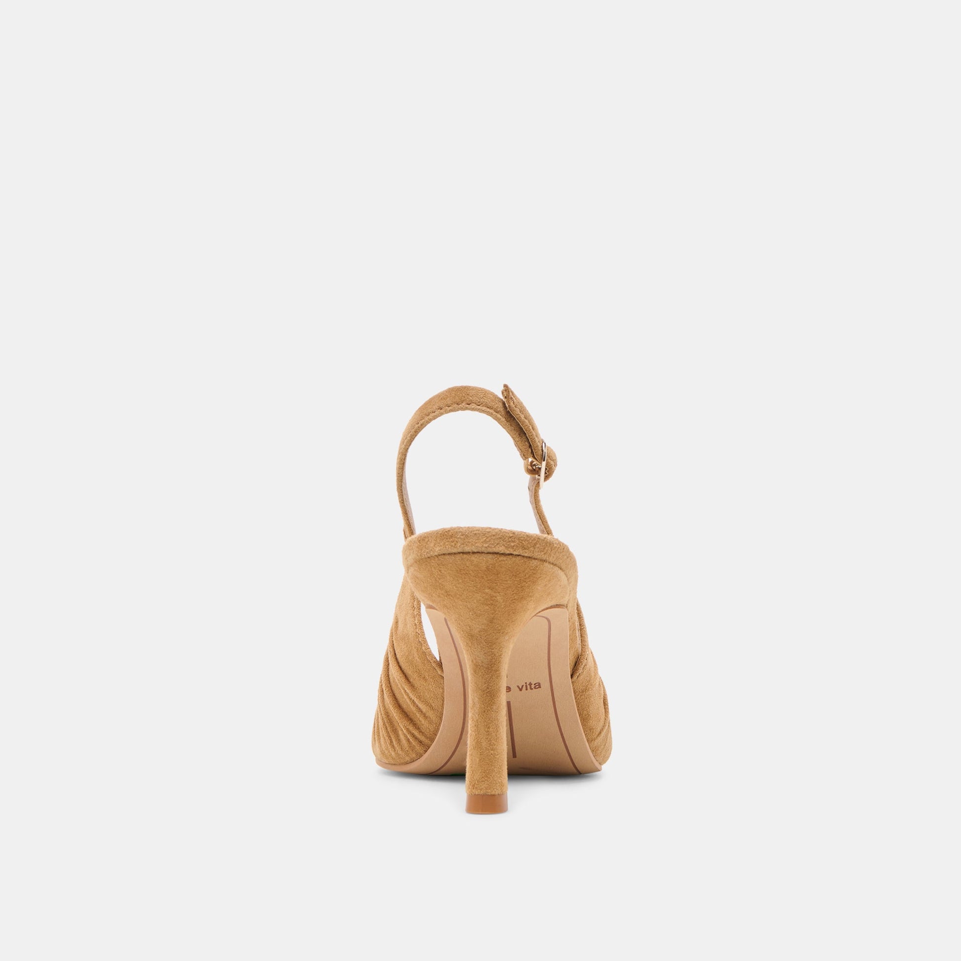 Keira Lt Brown Suede Heels