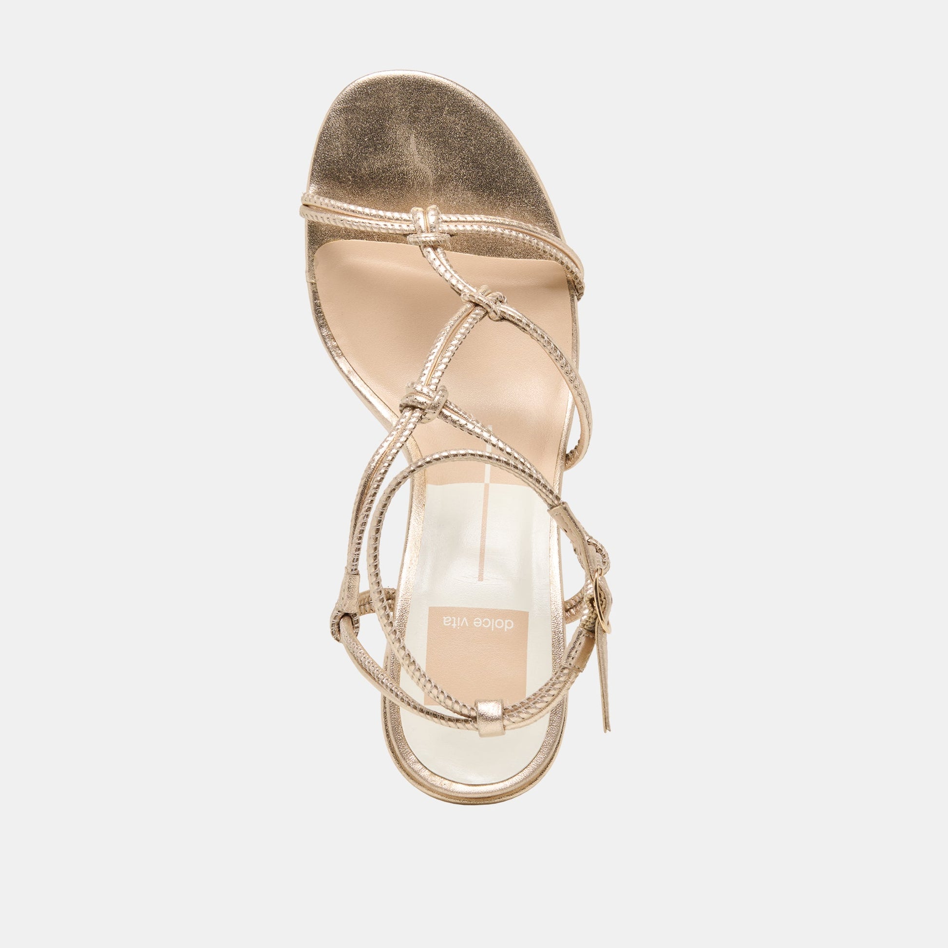 Fizzy Gold Leather Heels