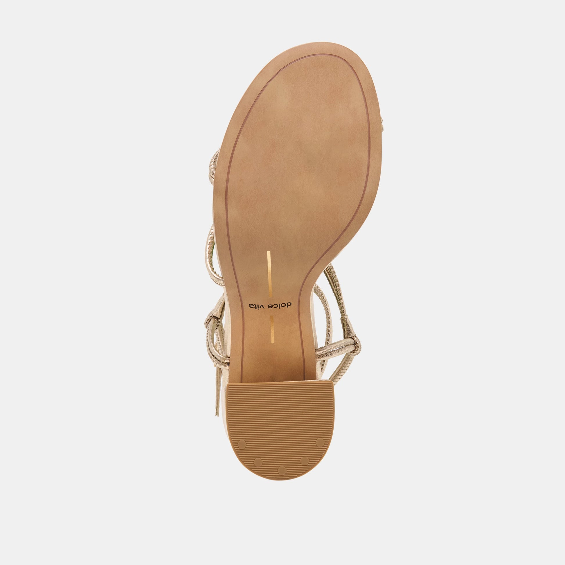 Fizzy Gold Leather Heels