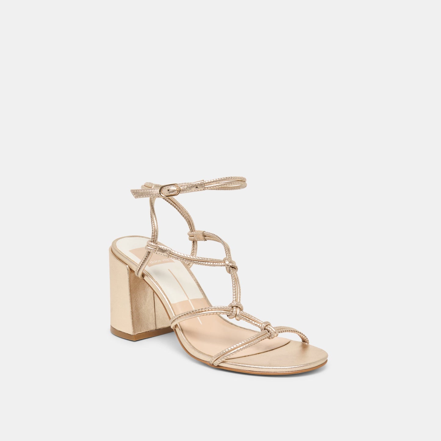 Fizzy Gold Leather Heels