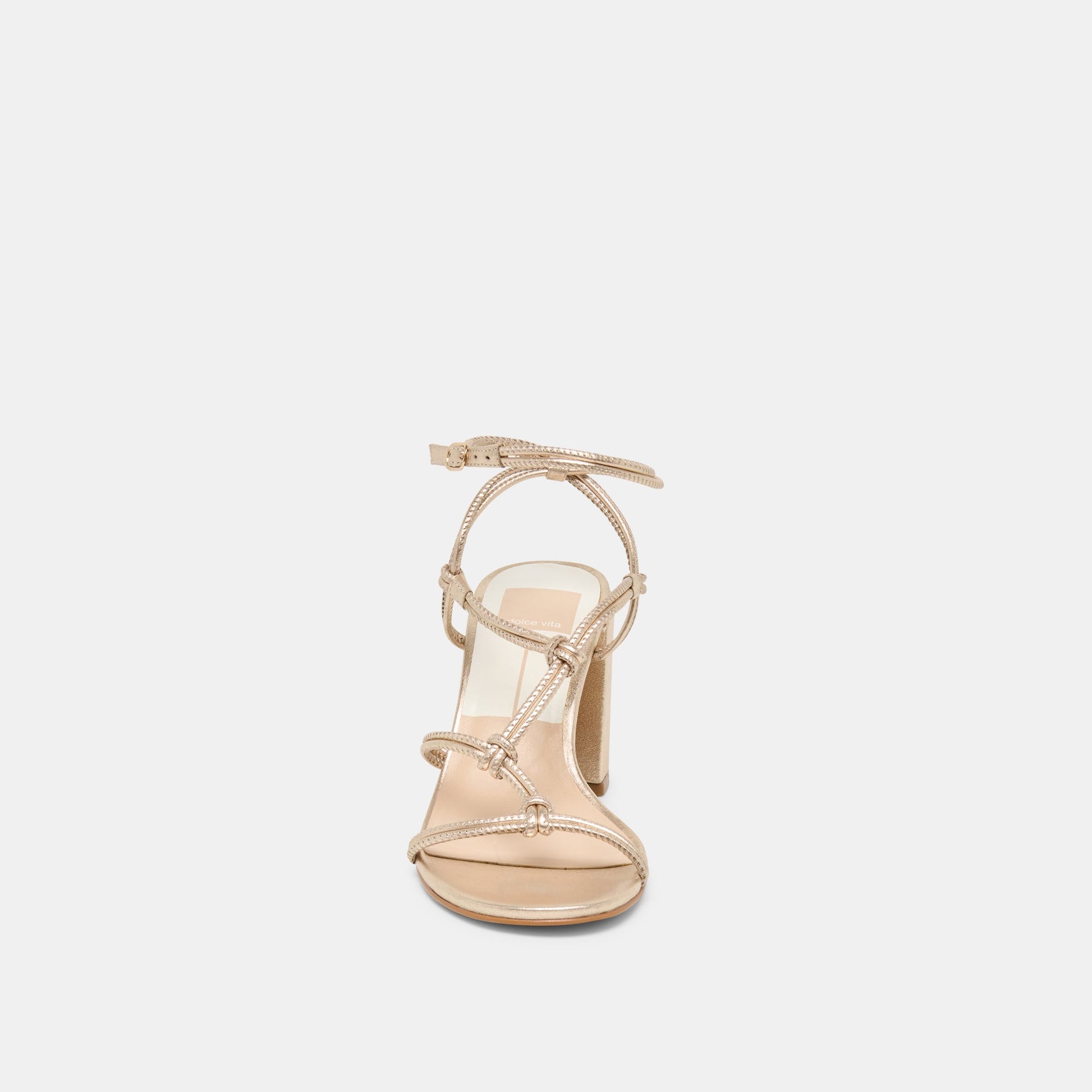 Fizzy Gold Leather Heels