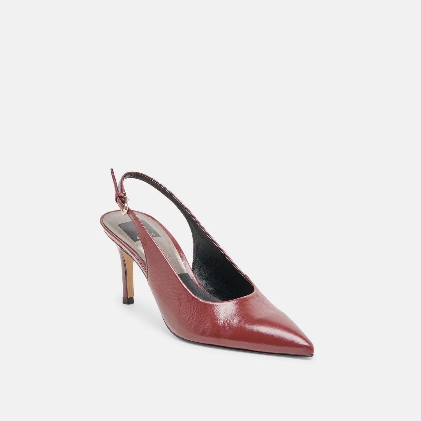 Elasi Oxblood Crinkle Heels