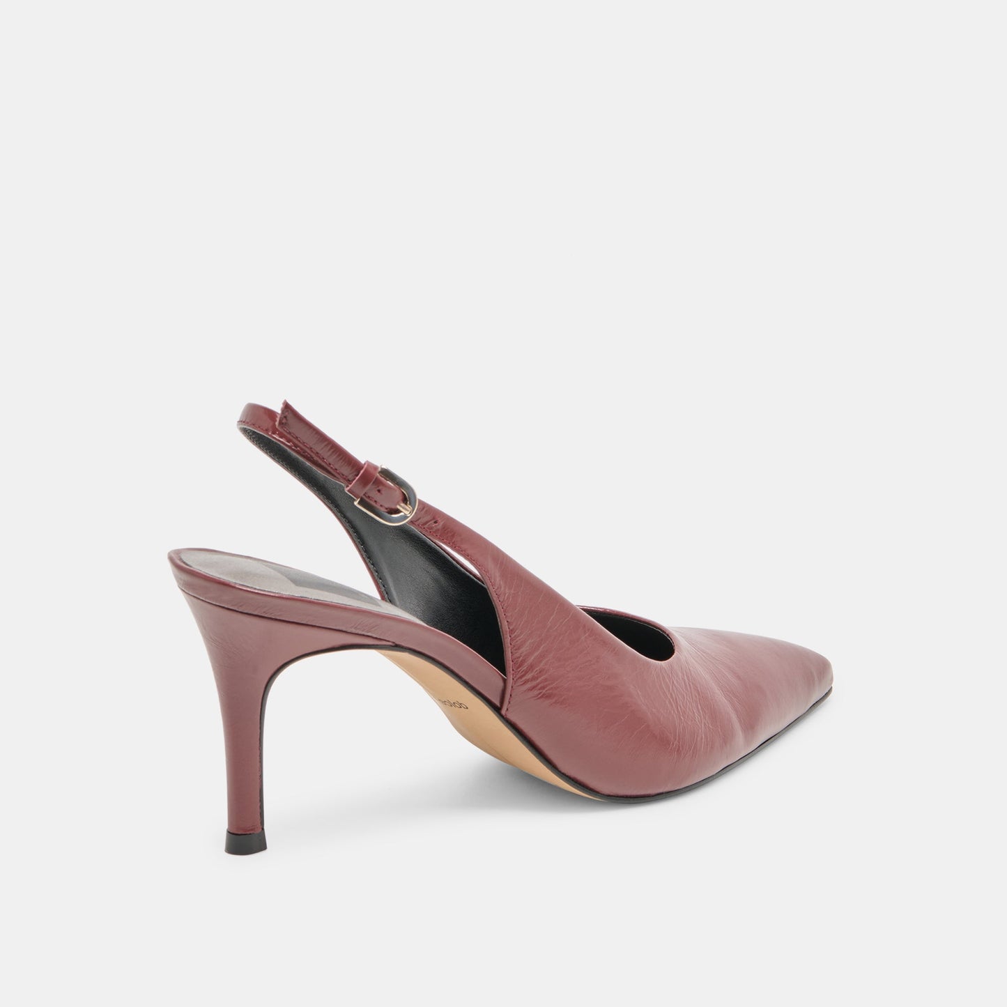 Elasi Oxblood Crinkle Heels