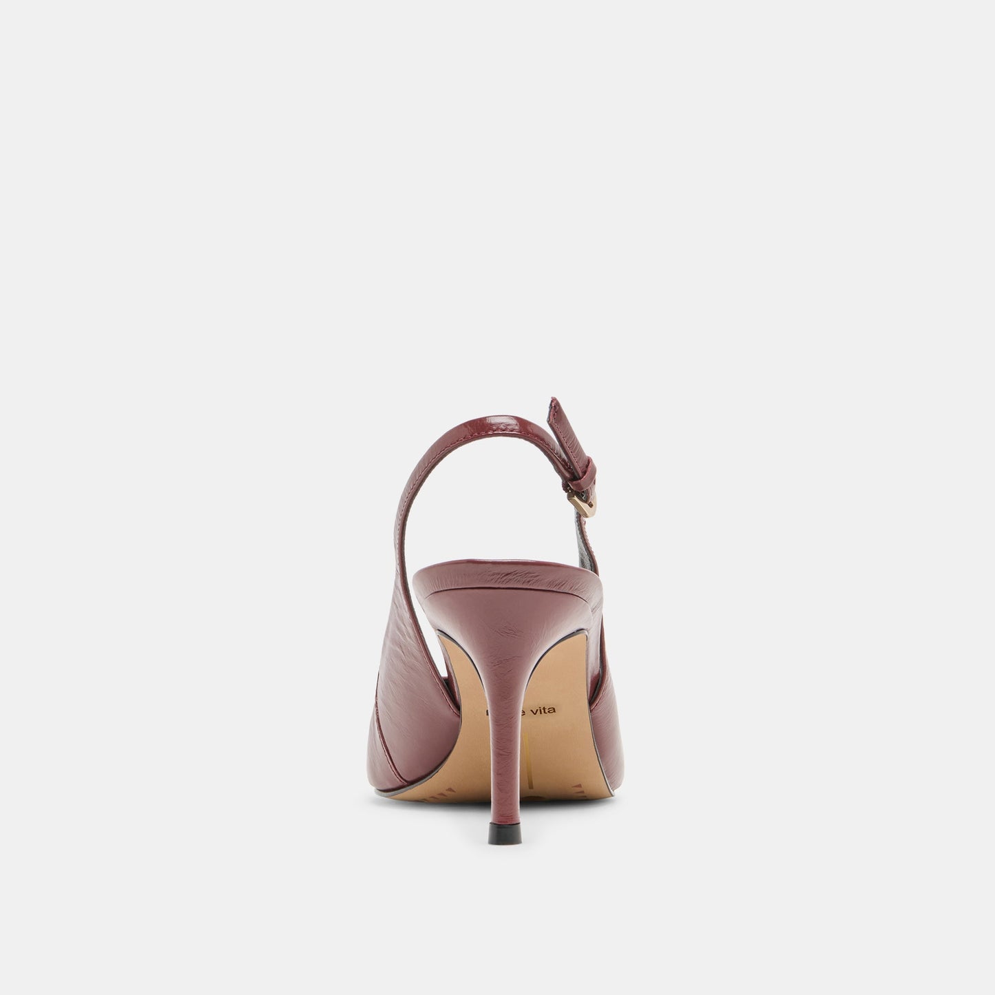 Elasi Oxblood Crinkle Heels