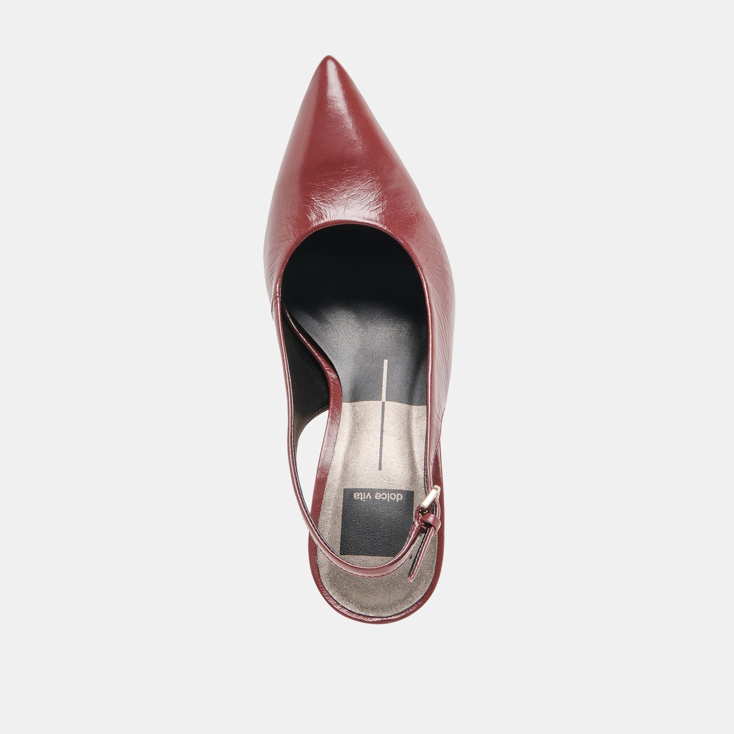Elasi Oxblood Crinkle Heels