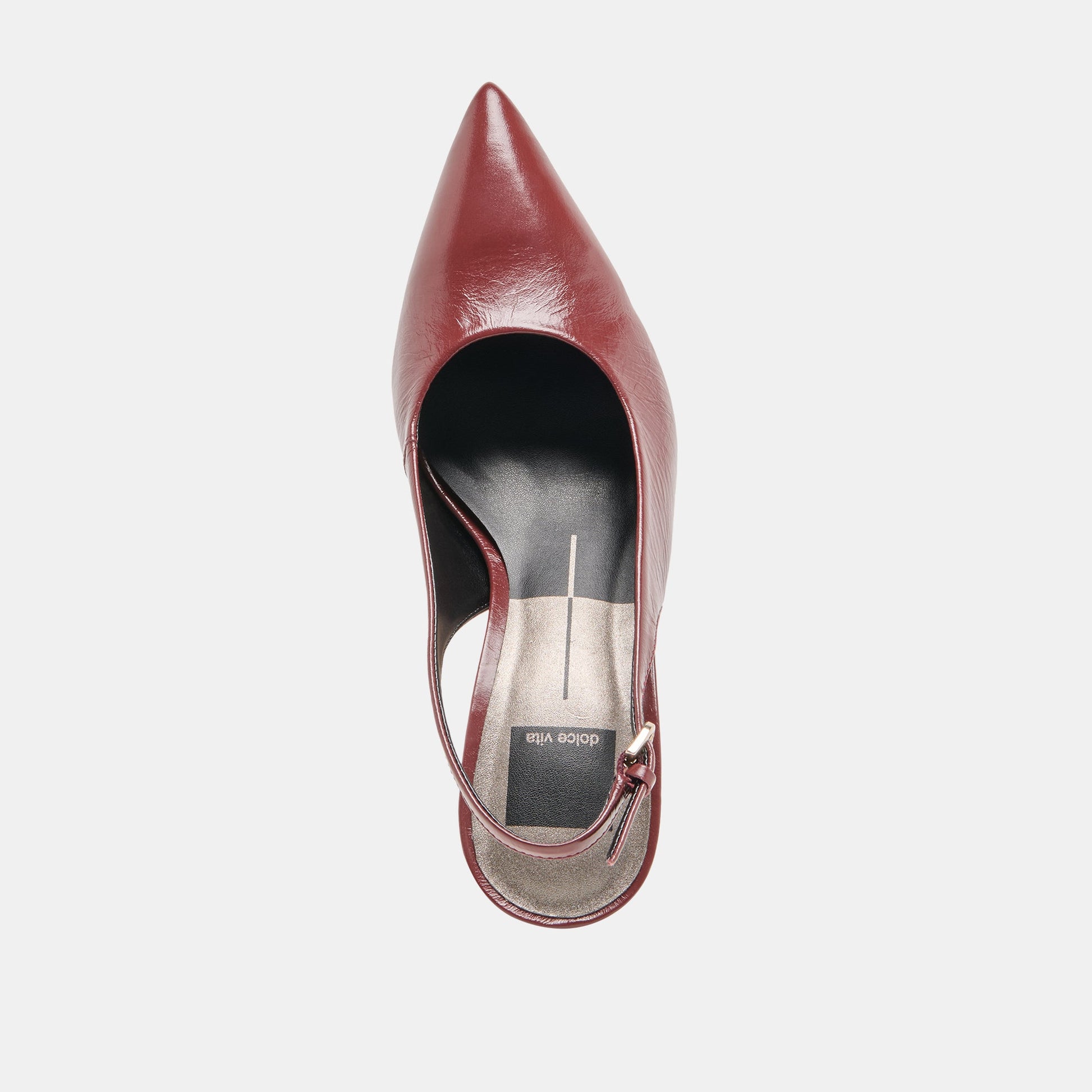 Elasi Oxblood Crinkle Heels