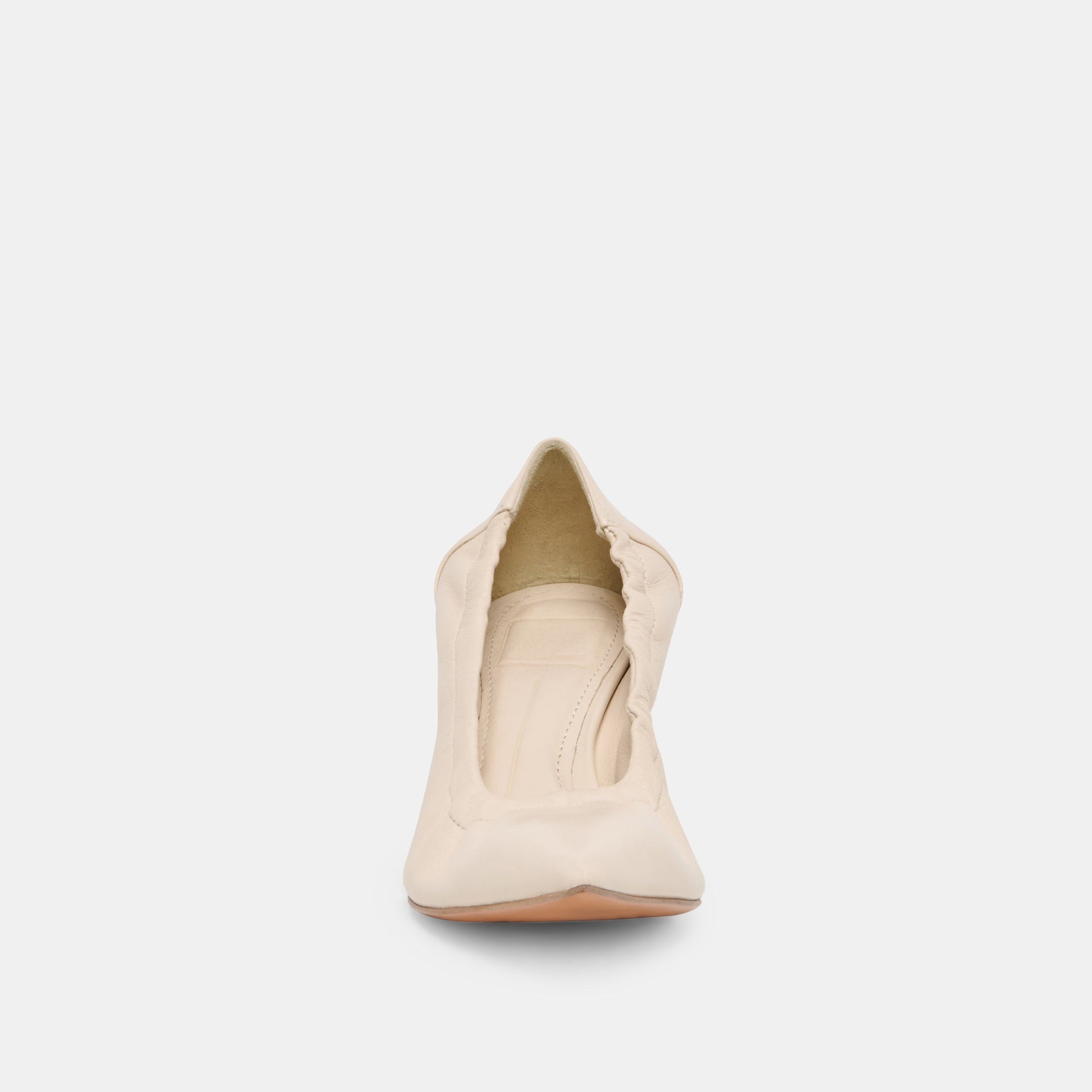 Celtin Off White Leather Heels