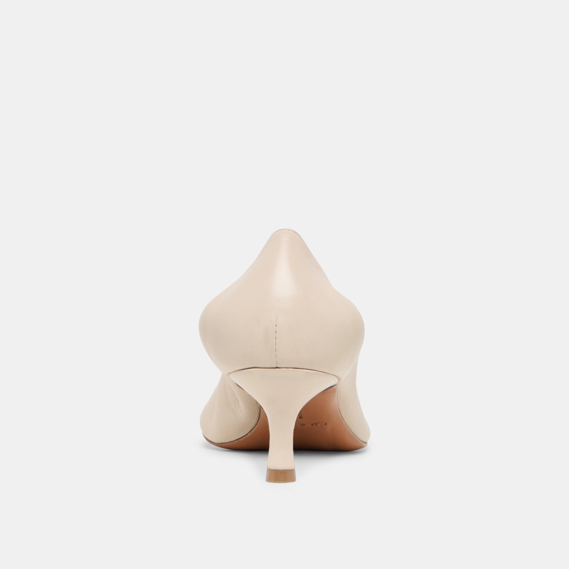 Celtin Off White Leather Heels