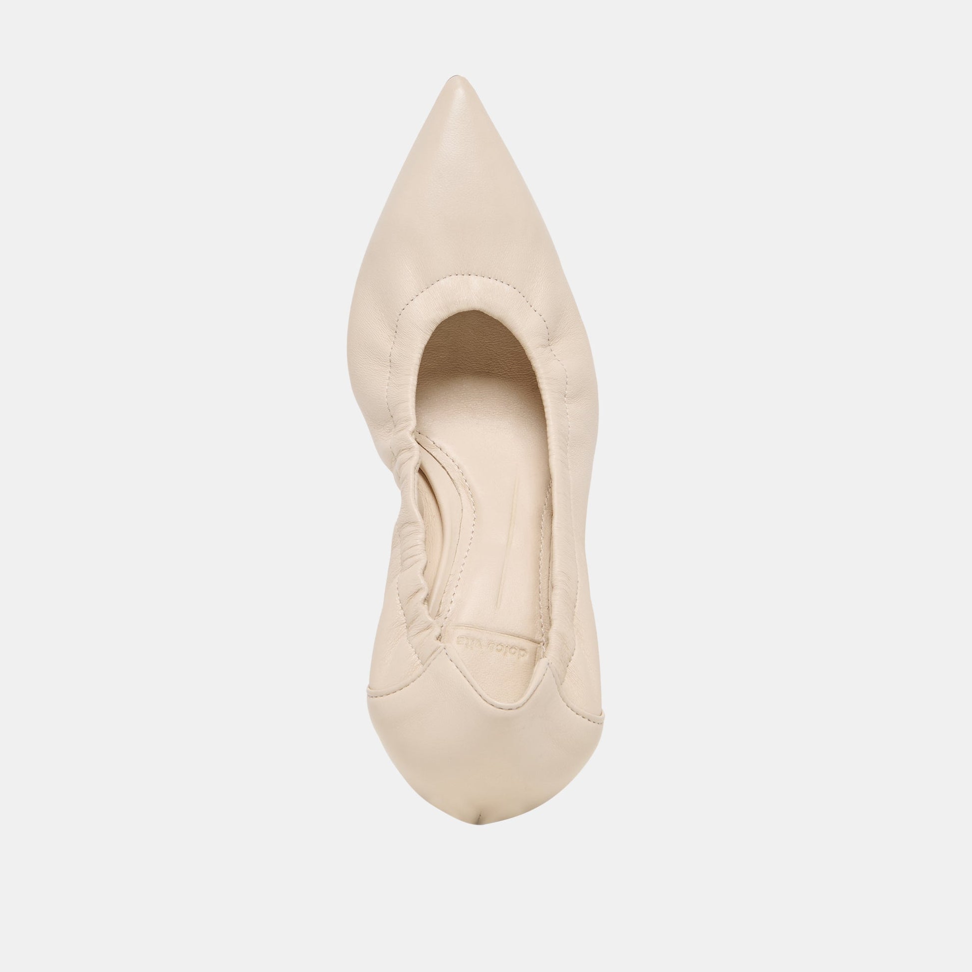 Celtin Off White Leather Heels