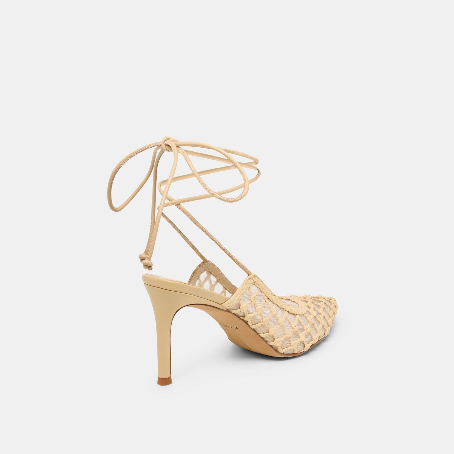 Yael Lt Natural Woven Raffia Heels
