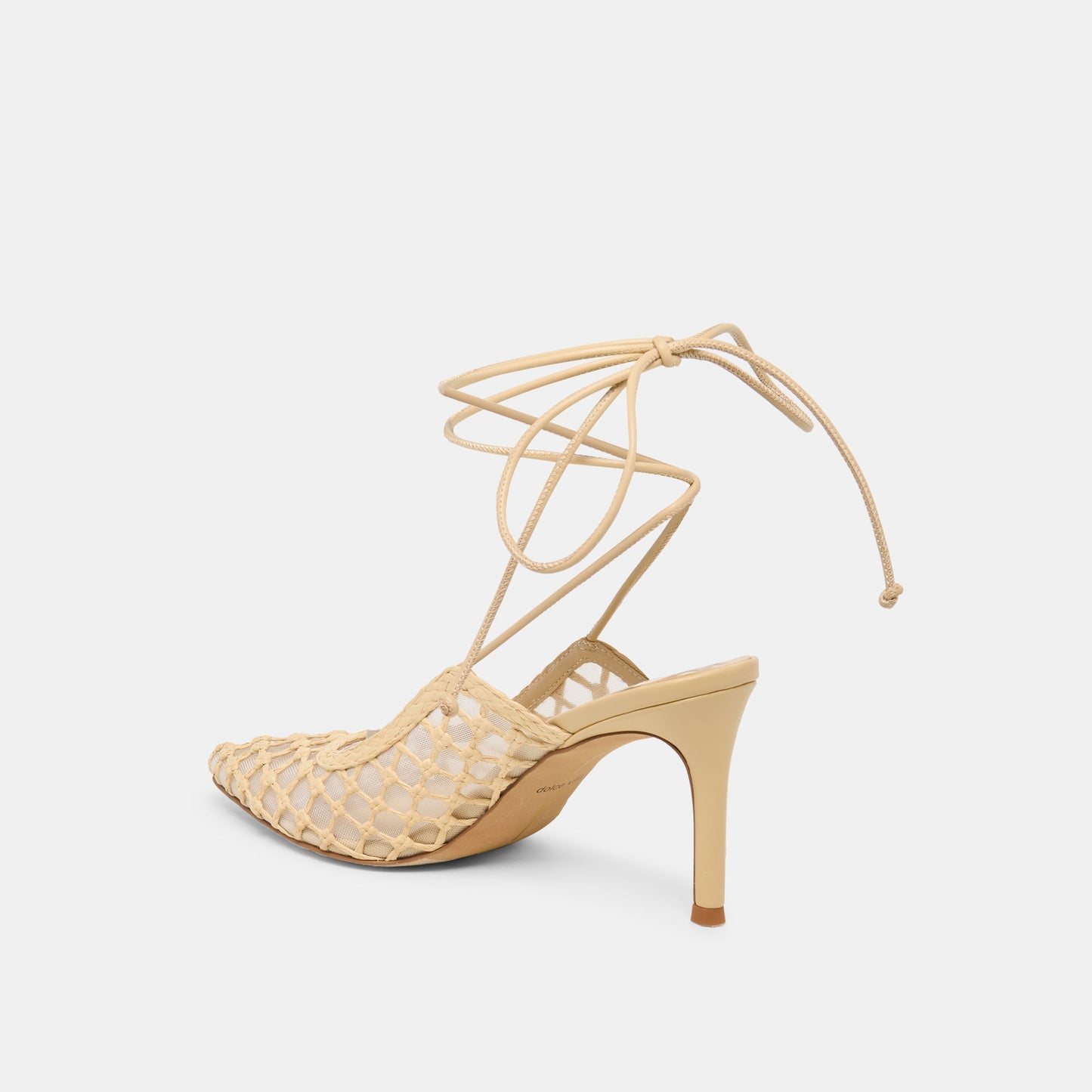 Yael Lt Natural Woven Raffia Heels