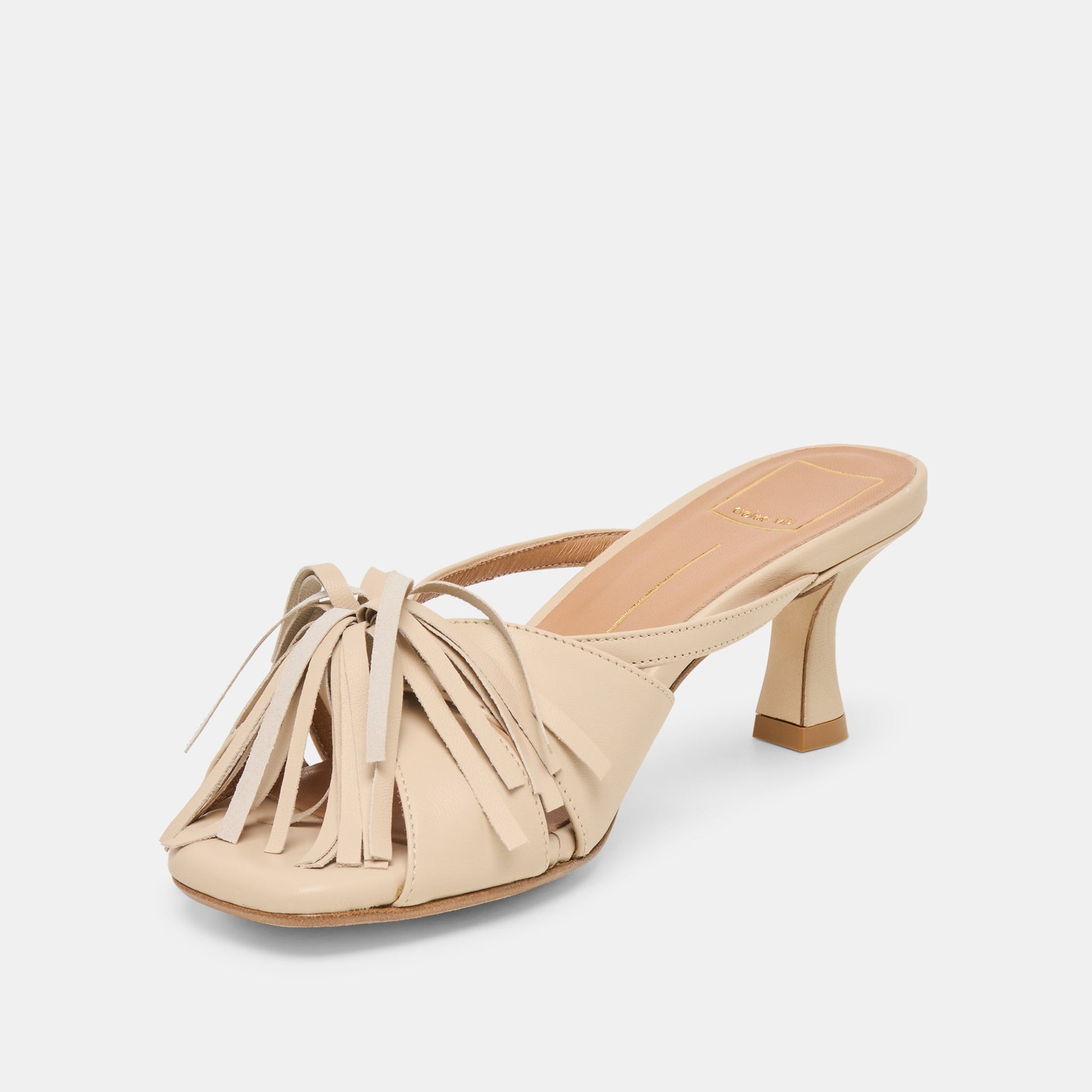 Rosaly Sand Leather Heels