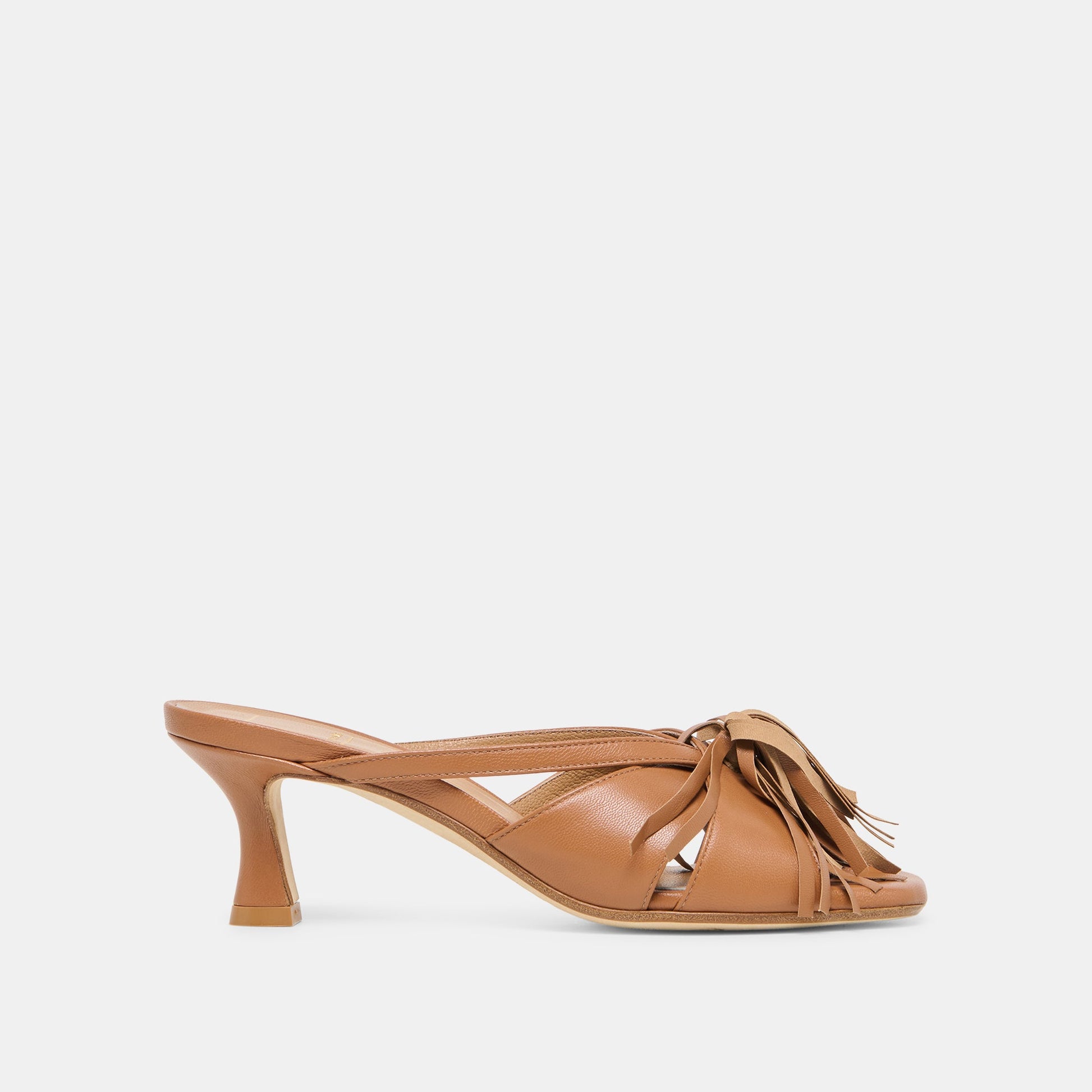 Rosaly Chestnut Leather Heels
