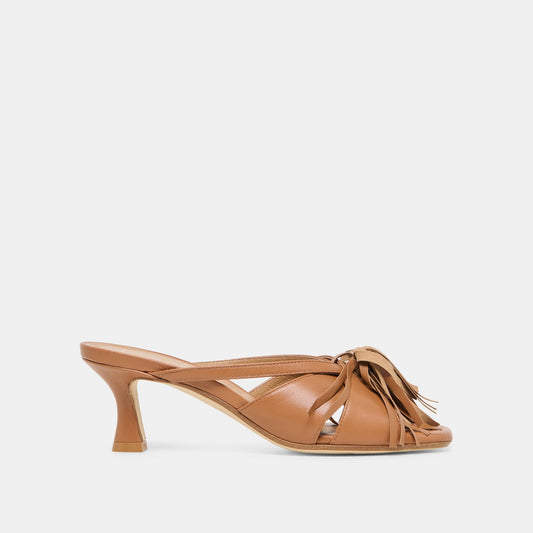 Rosaly Chestnut Leather Heels