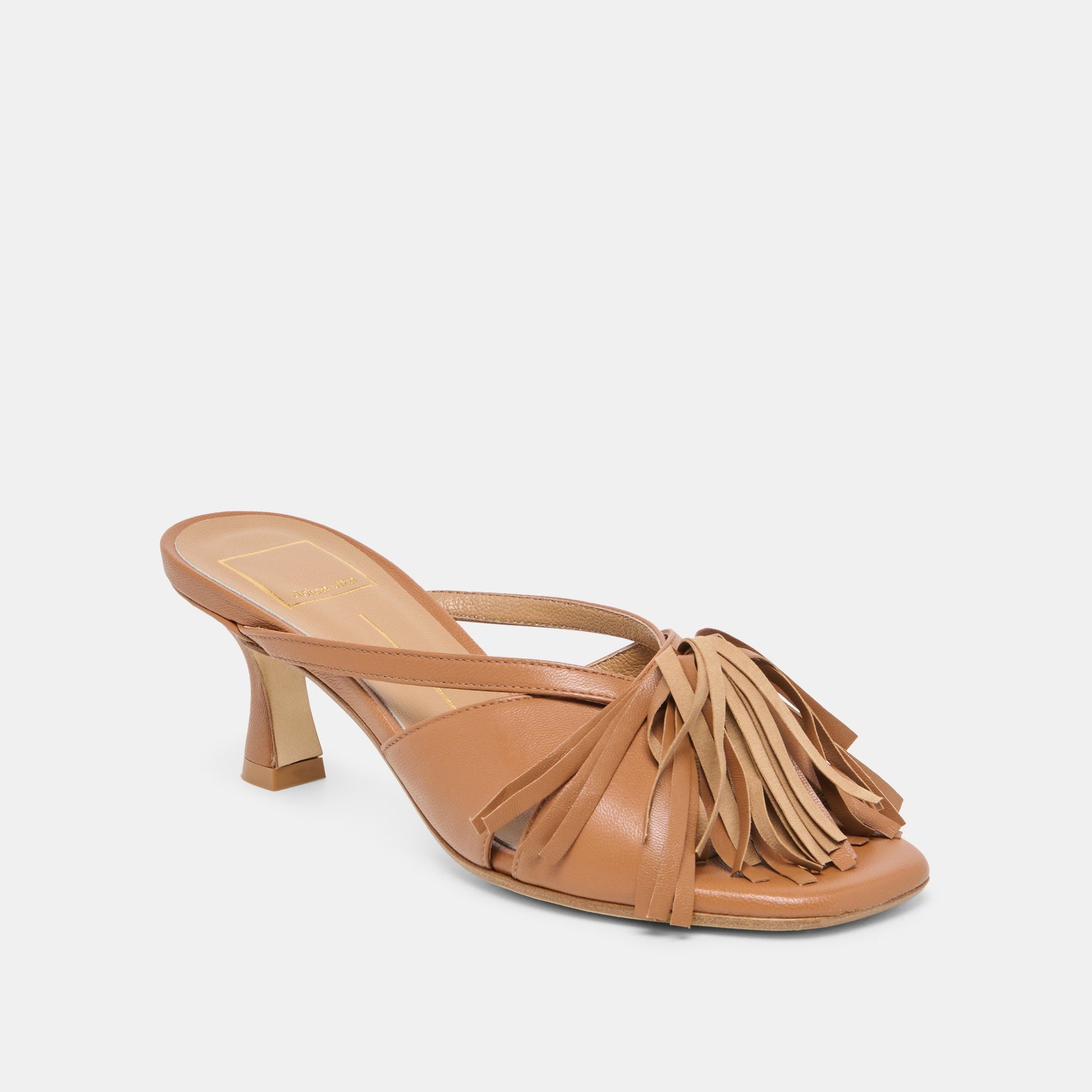 Rosaly Chestnut Leather Heels
