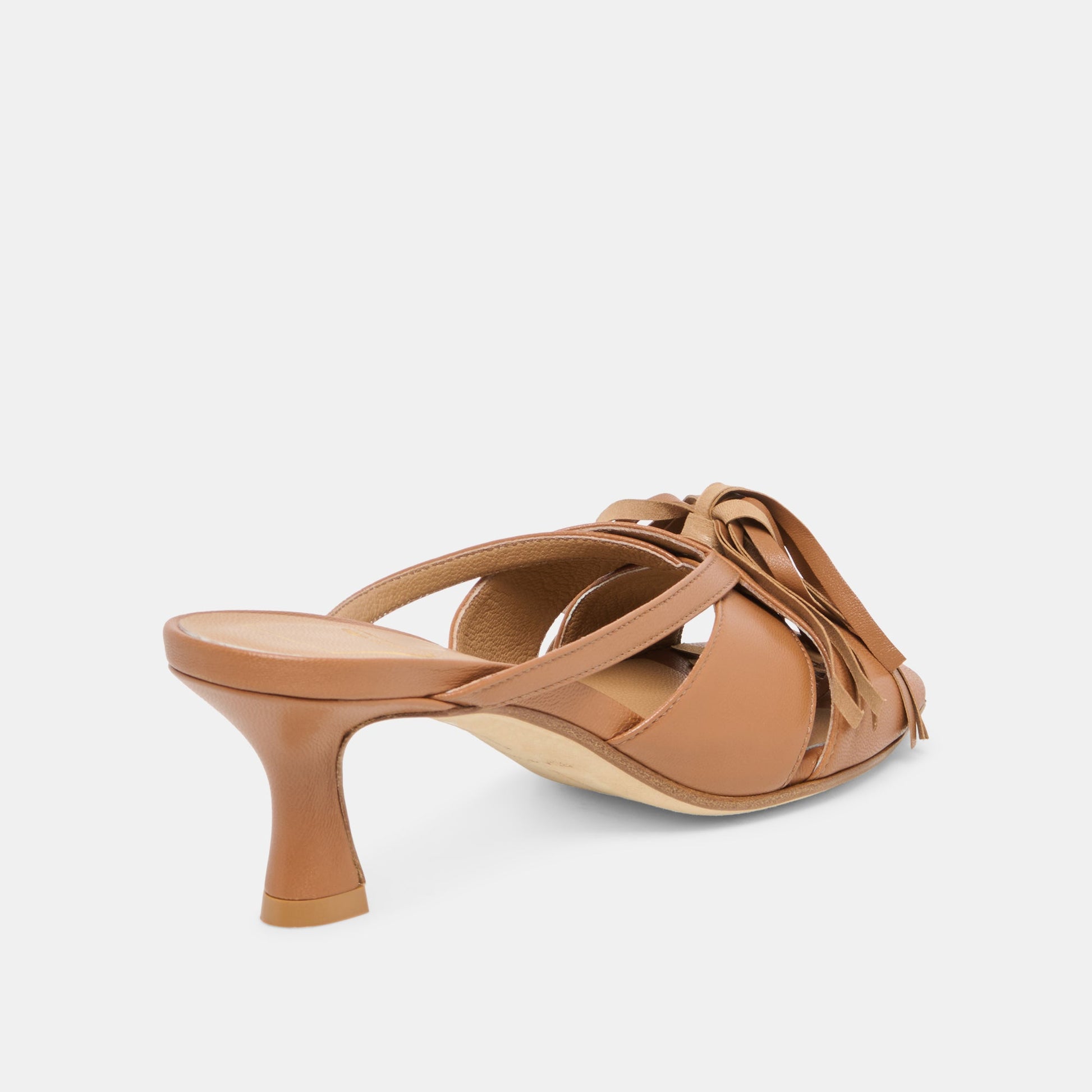 Rosaly Chestnut Leather Heels